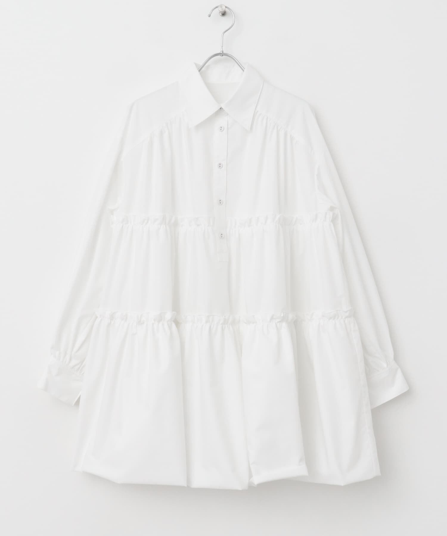  「ティアードバルーンミニワンピース」|ワンピース|