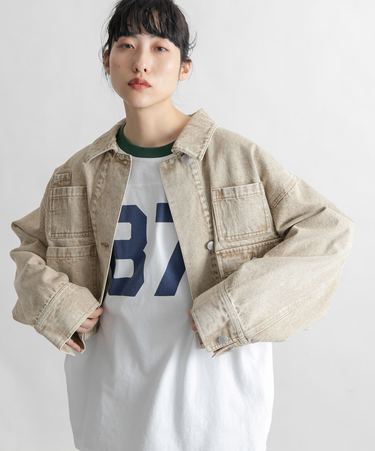  「WIDEデニムジャケット」|デニムジャケット|