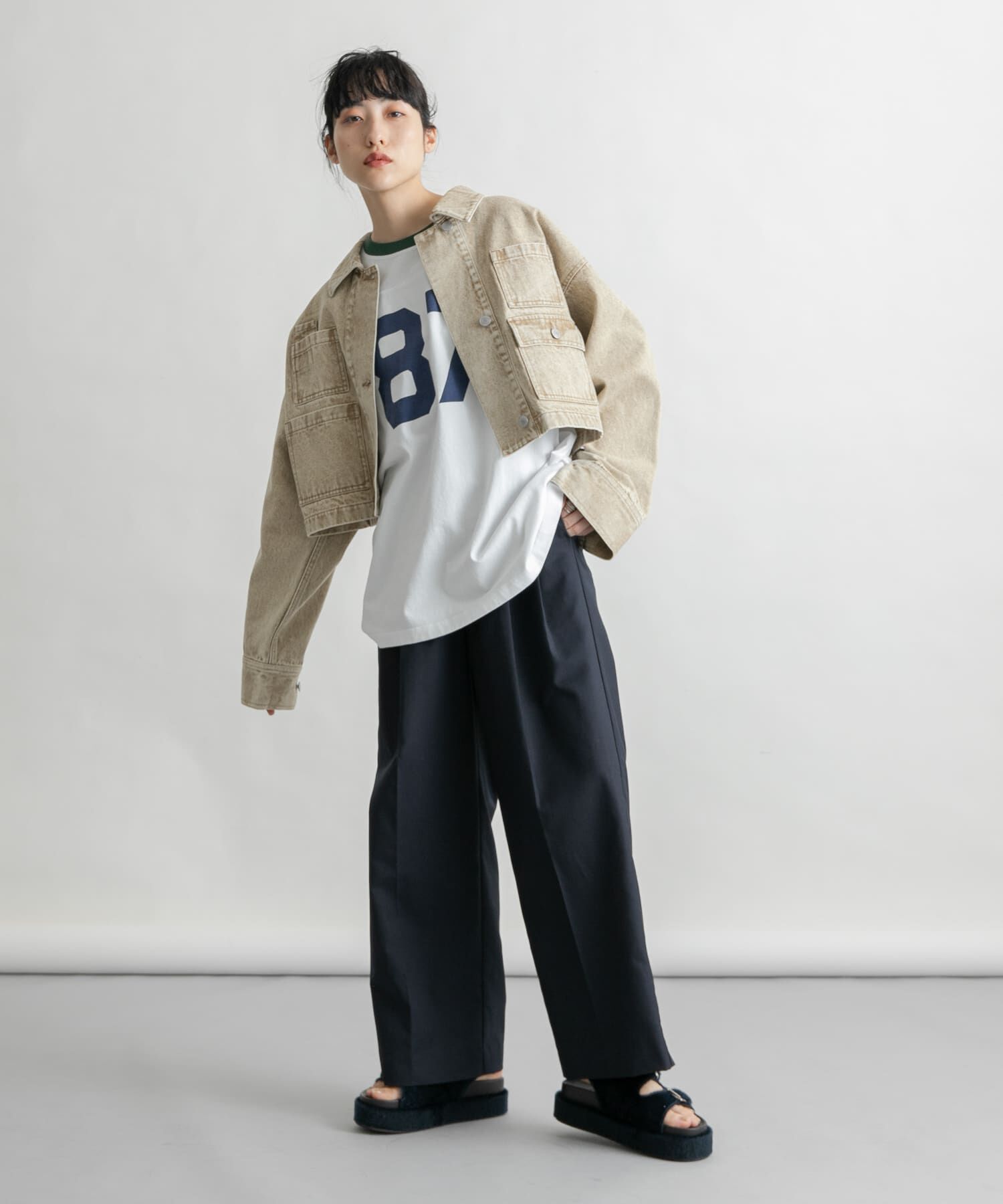  「WIDEデニムジャケット」|デニムジャケット|