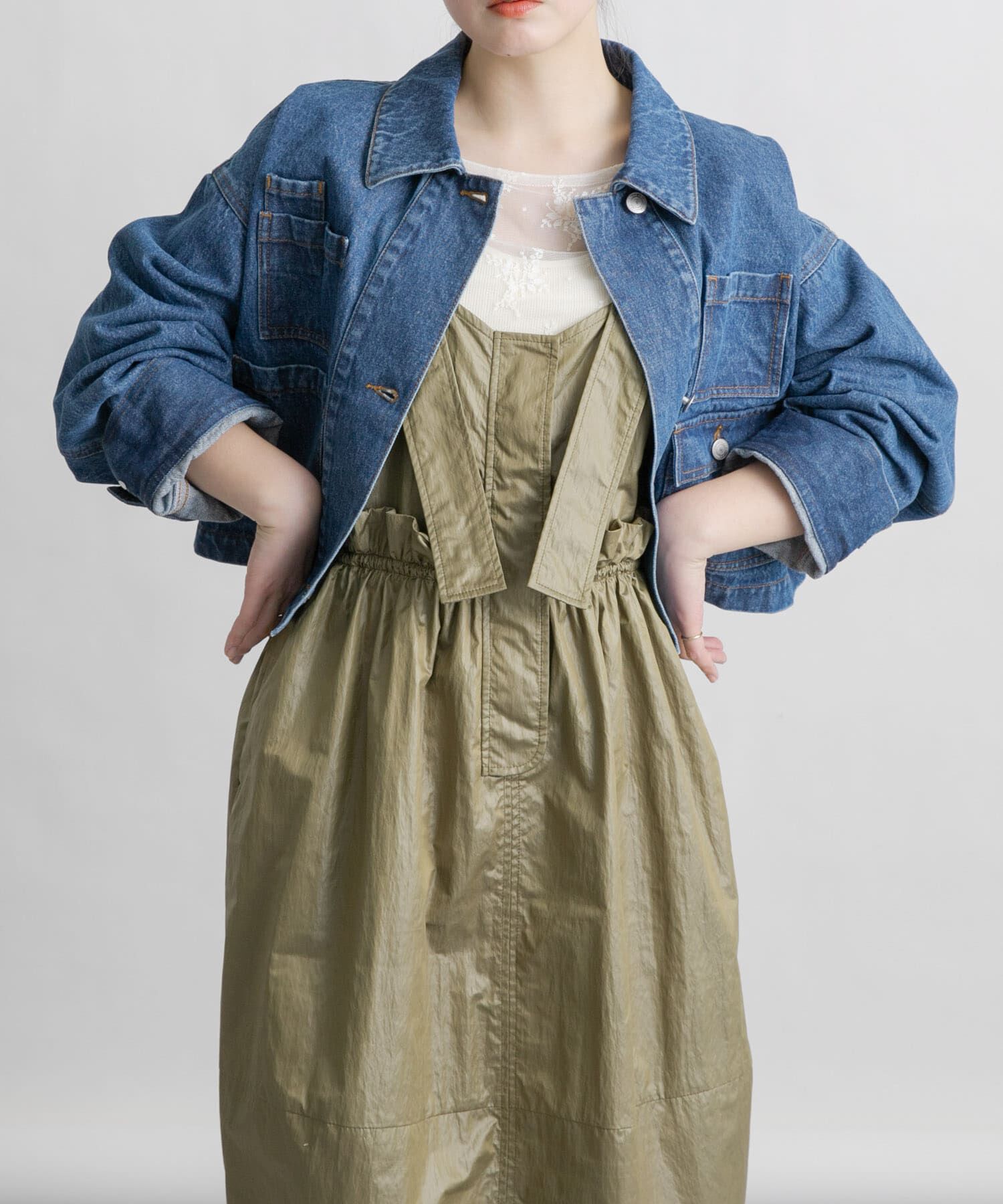  「WIDEデニムジャケット」|デニムジャケット|