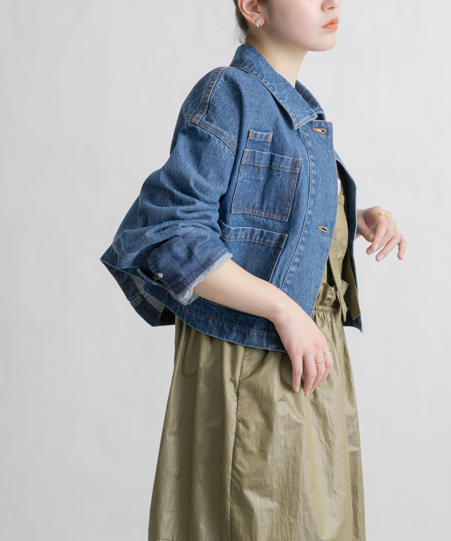  「WIDEデニムジャケット」|デニムジャケット|