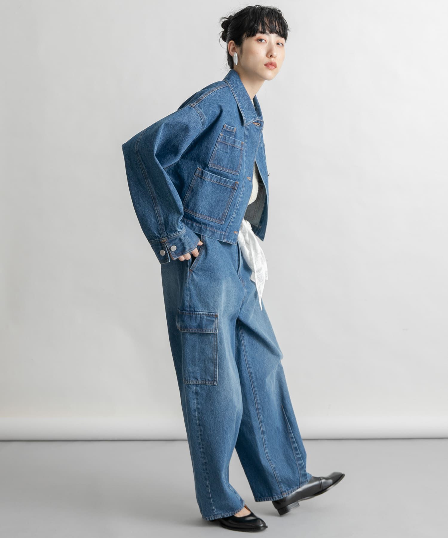  「WIDEデニムジャケット」|デニムジャケット|