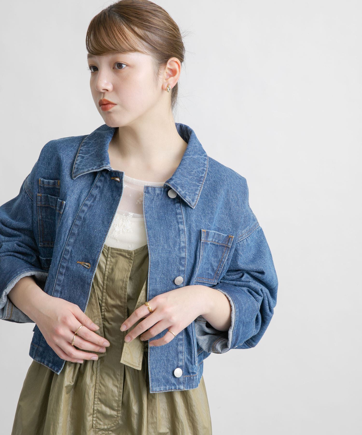  「WIDEデニムジャケット」|デニムジャケット|