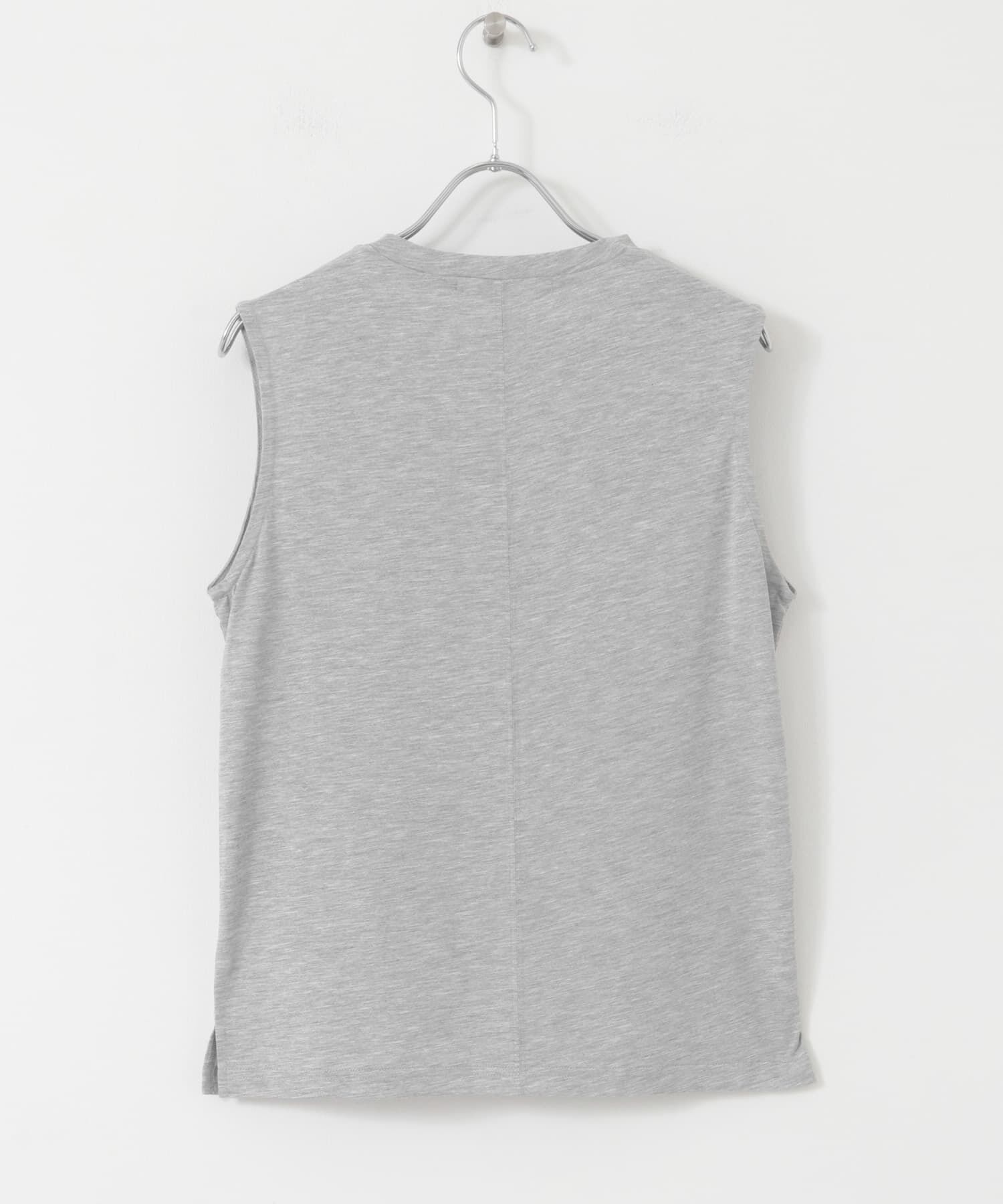  「デザインステッチスリーブレスカットソー」|Tシャツ・カットソー|