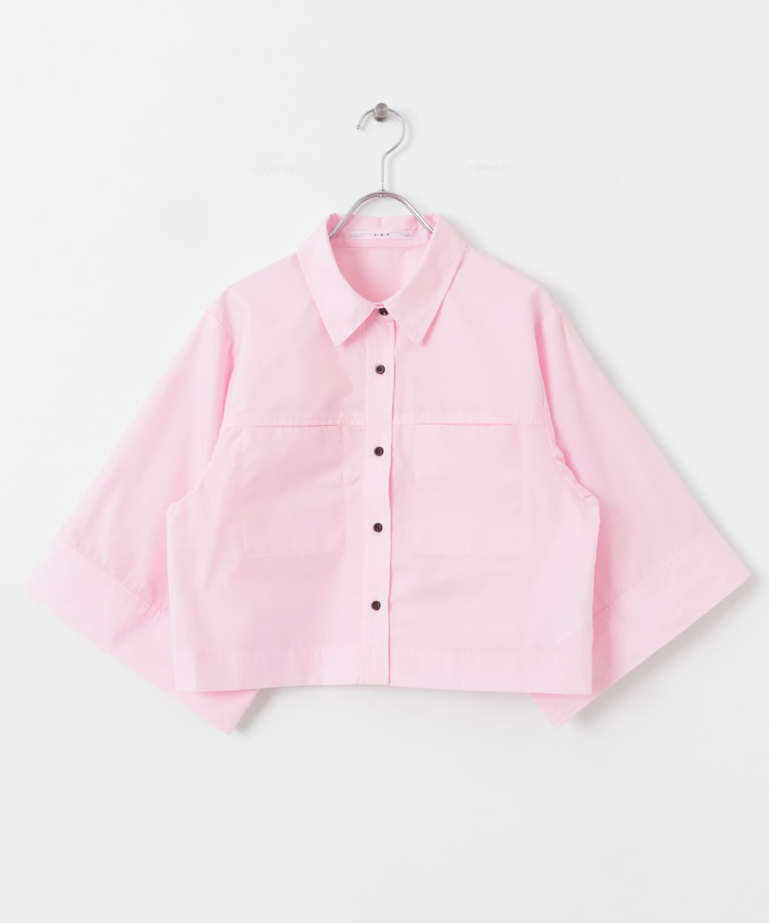  「クロップドハーフスリーブシャツ」|シャツ・ブラウス|