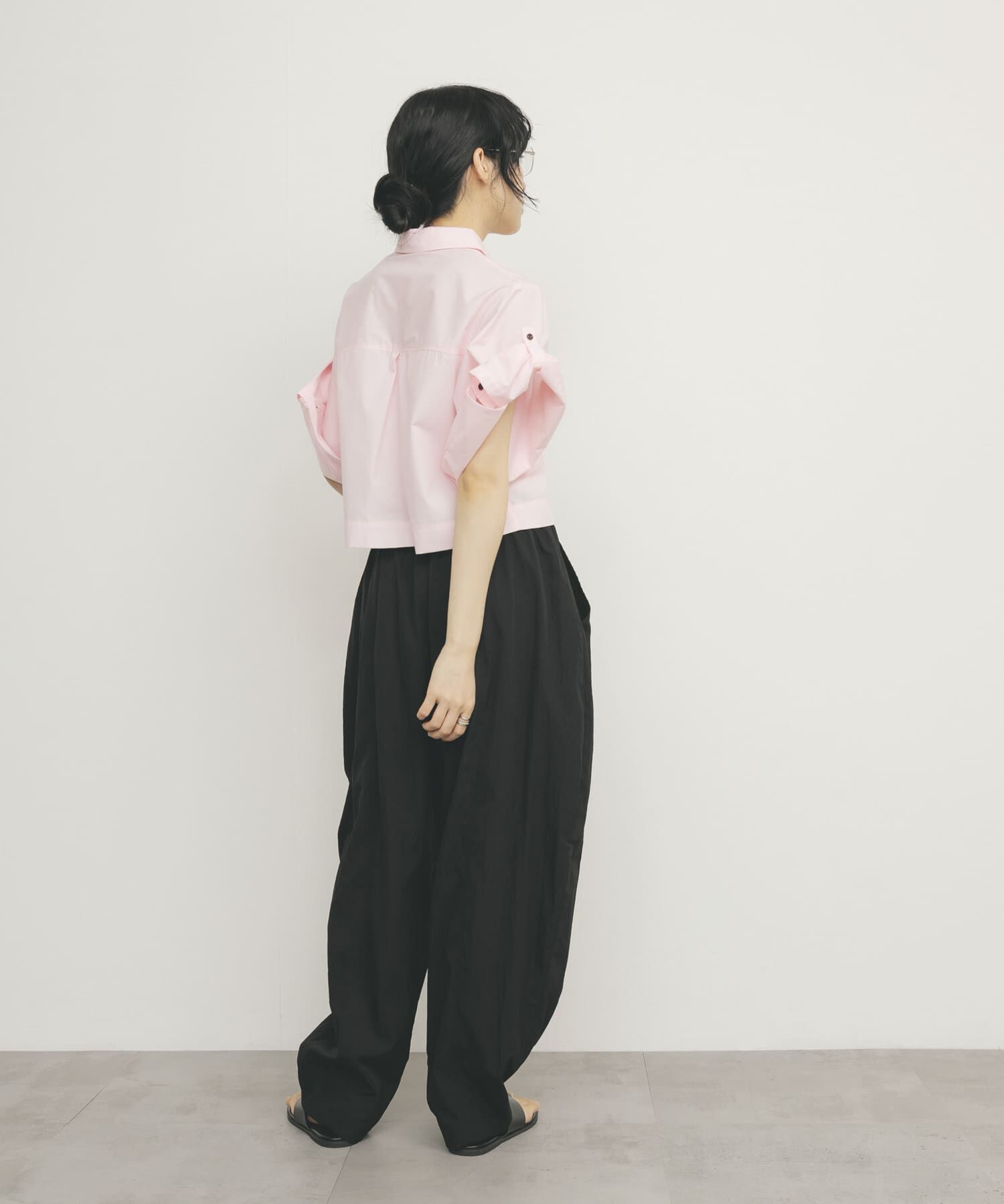  「クロップドハーフスリーブシャツ」|シャツ・ブラウス|