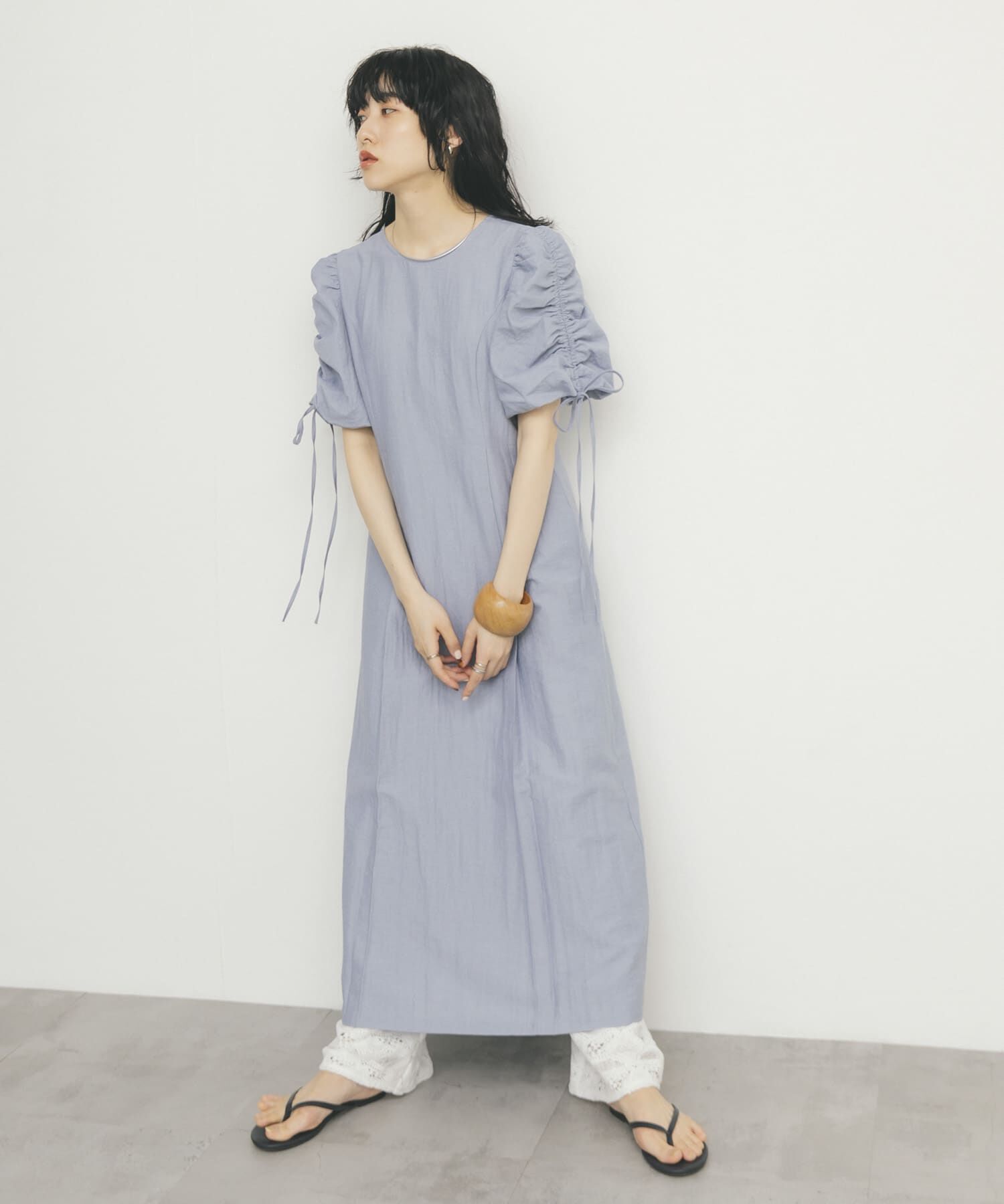  「『2サイズ展開』ドロストスリーブワンピース」|ワンピース|