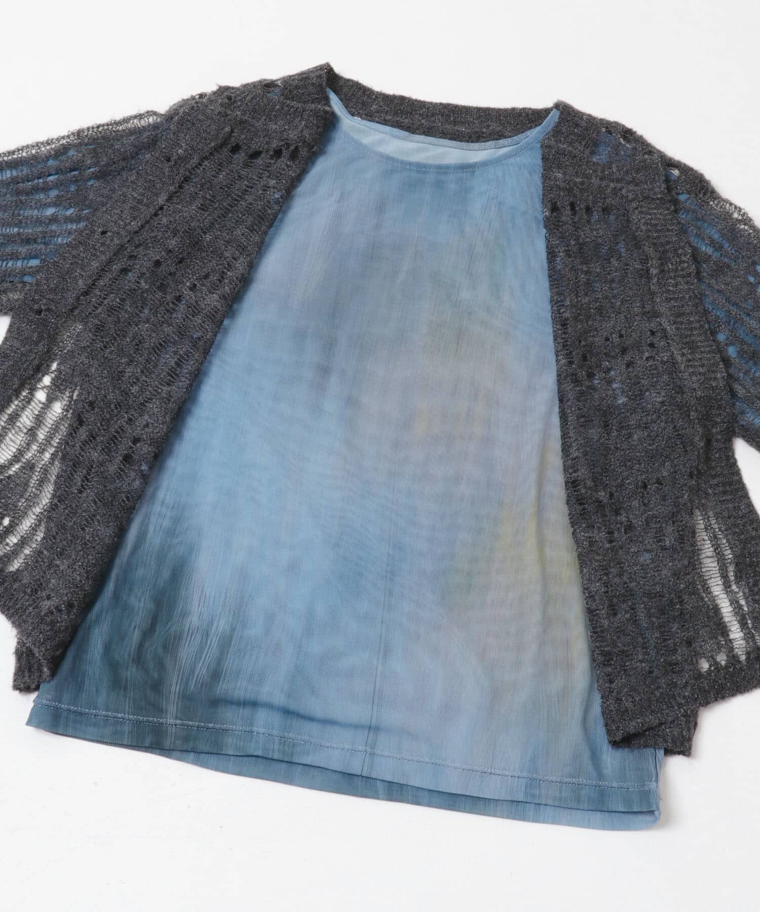  「ニットカーディガンSETシアートップス」|カーディガン|