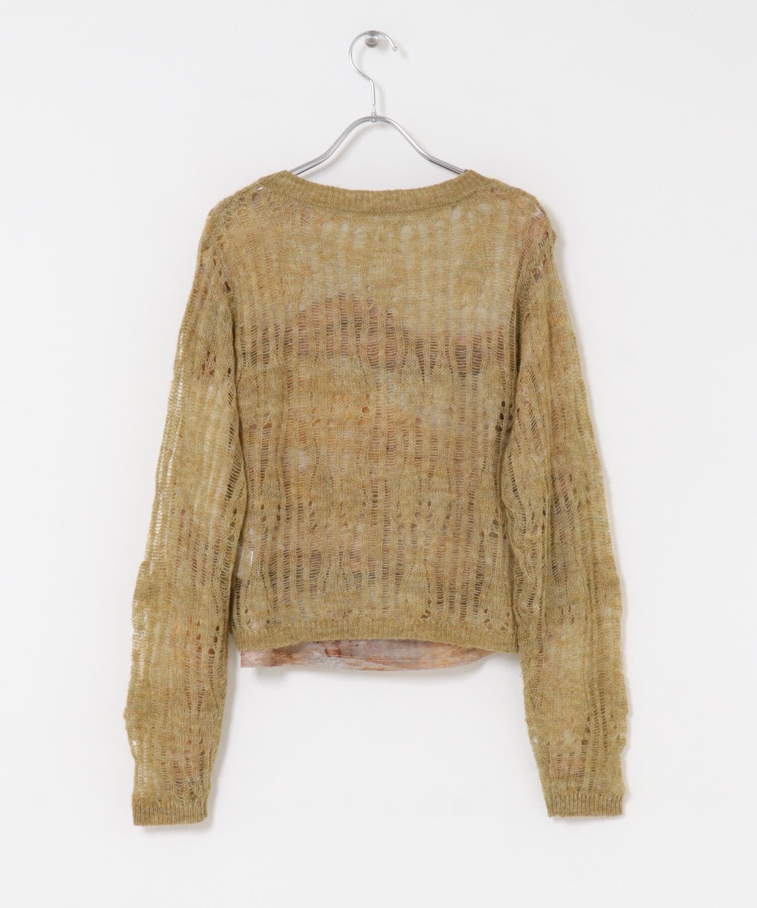  「ニットカーディガンSETシアートップス」|カーディガン|