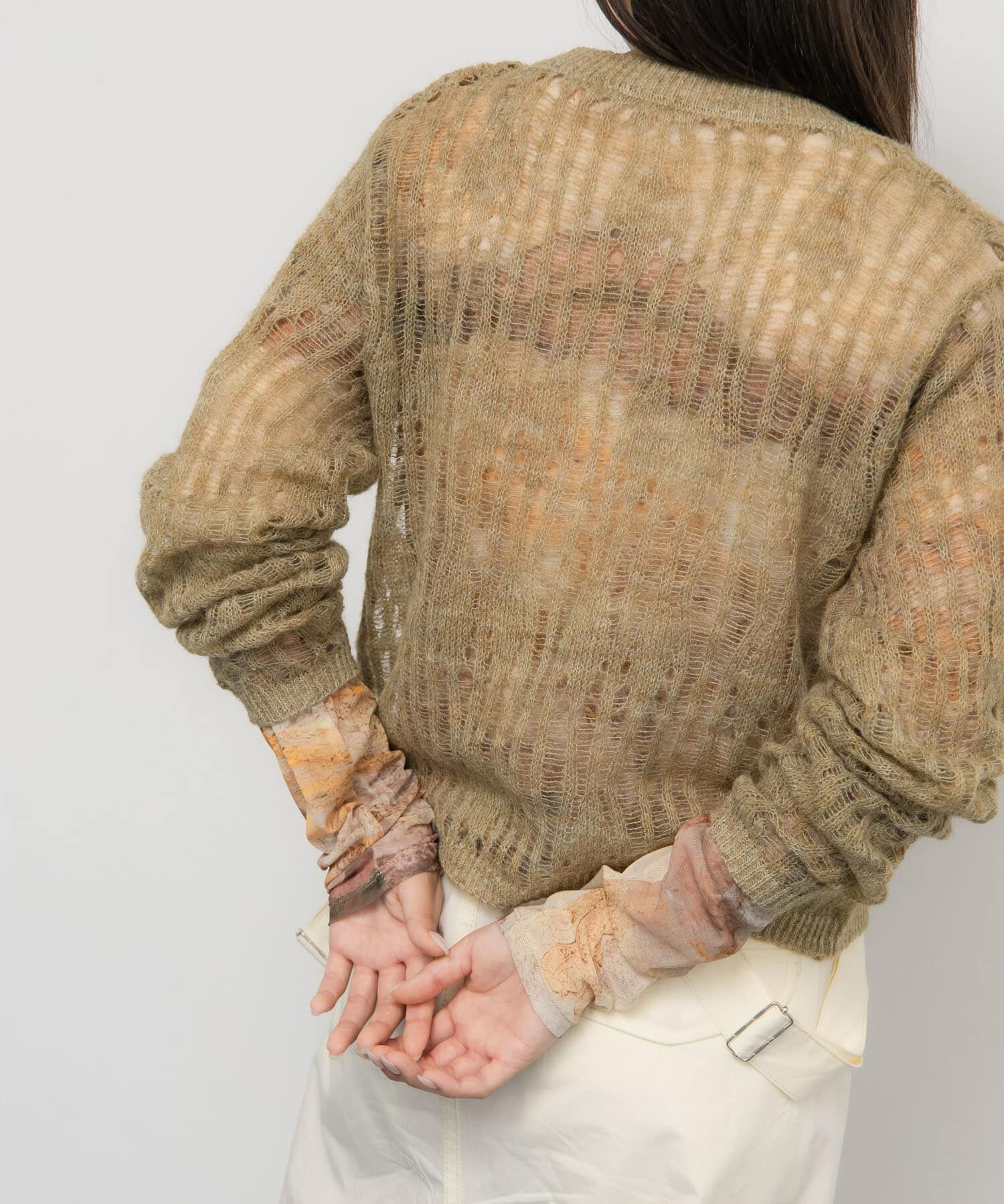  「ニットカーディガンSETシアートップス」|カーディガン|