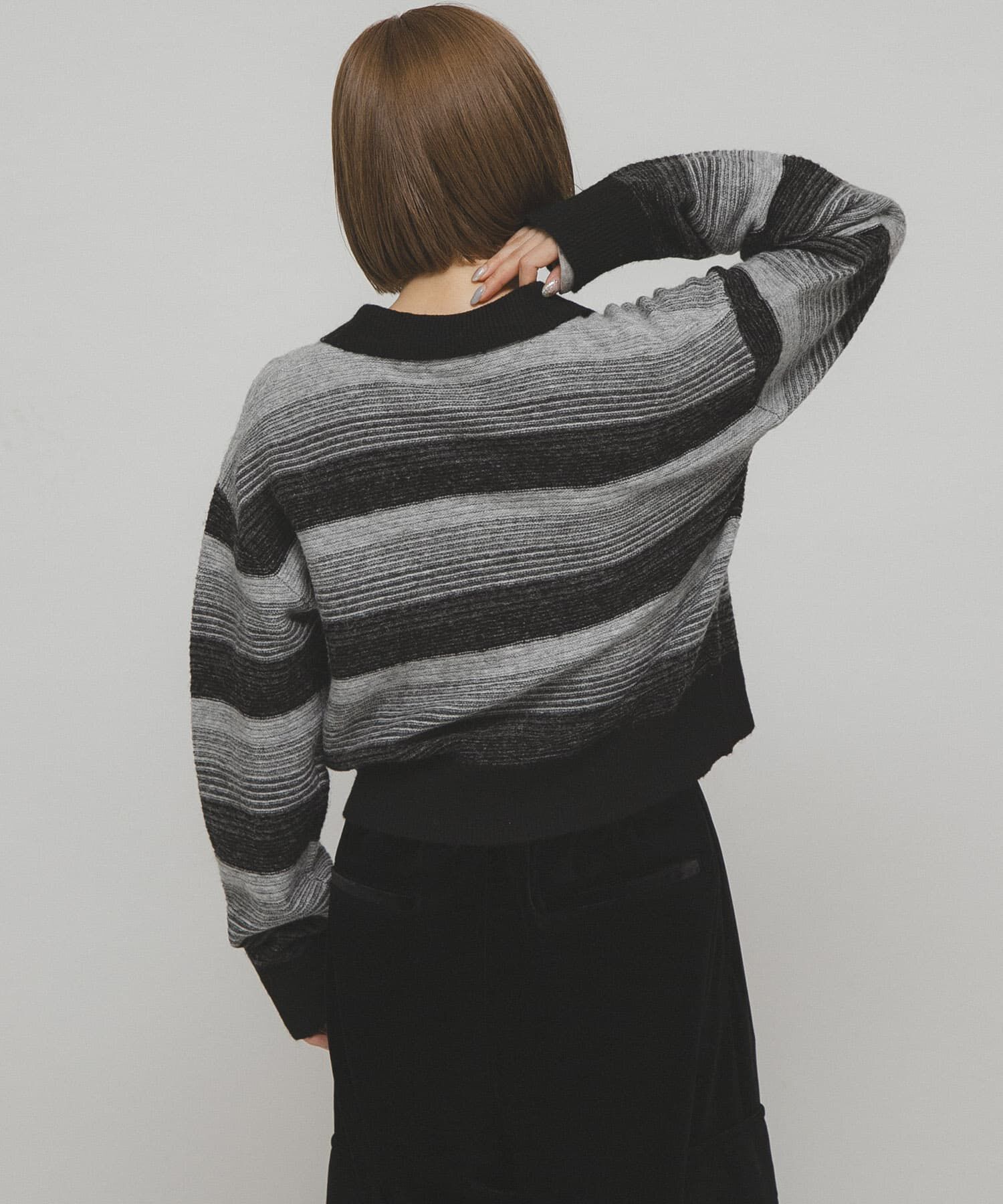  「グラデーションボーダーカーディガン」|カーディガン|