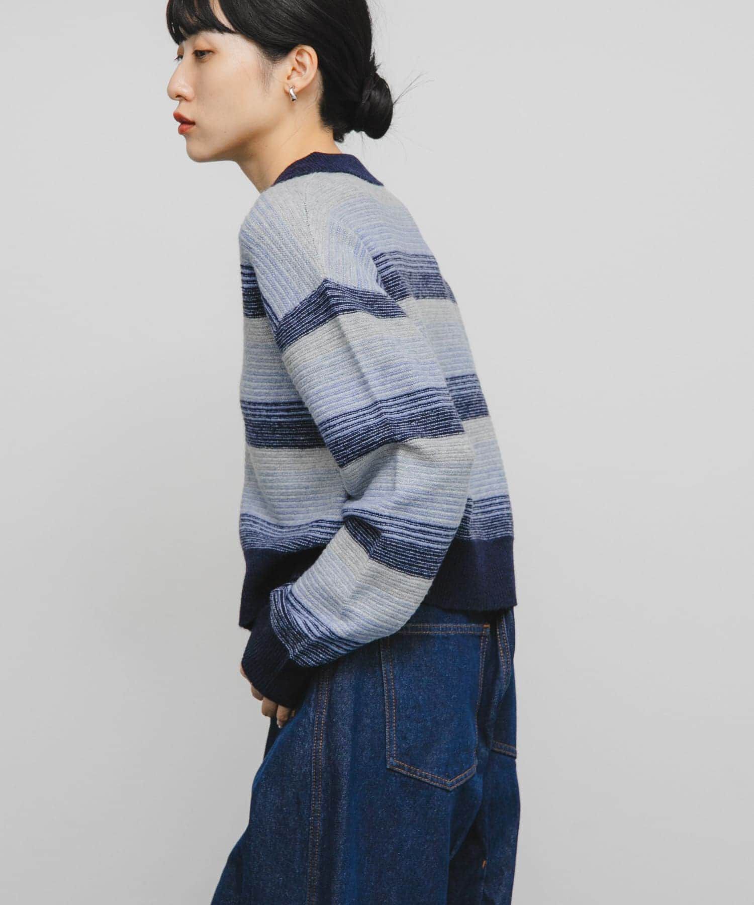  「グラデーションボーダーカーディガン」|カーディガン|