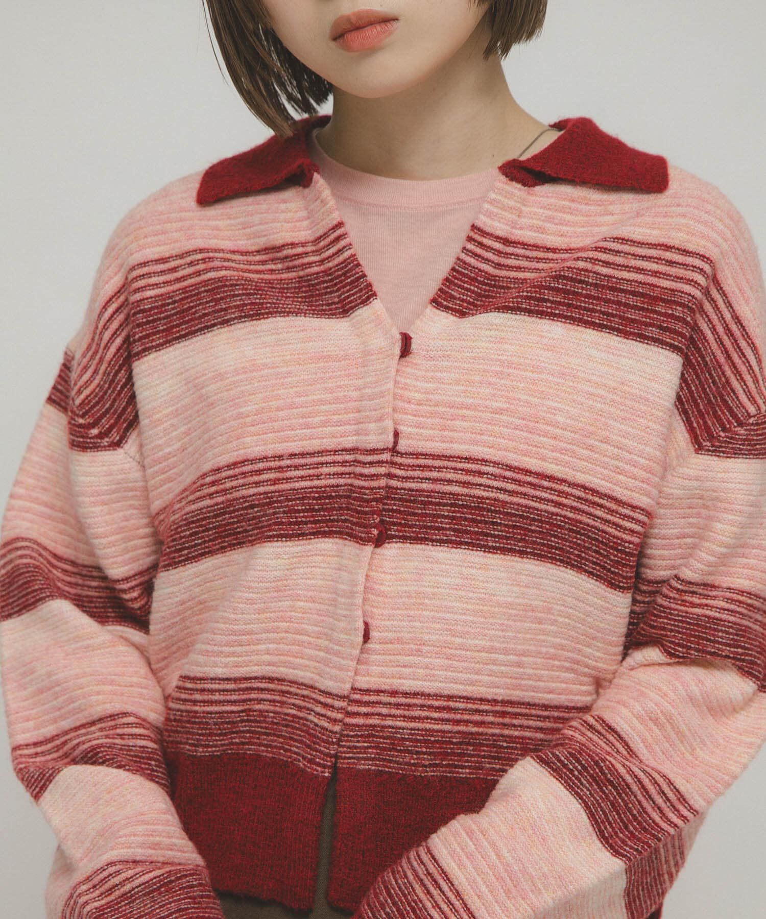  「グラデーションボーダーカーディガン」|カーディガン|