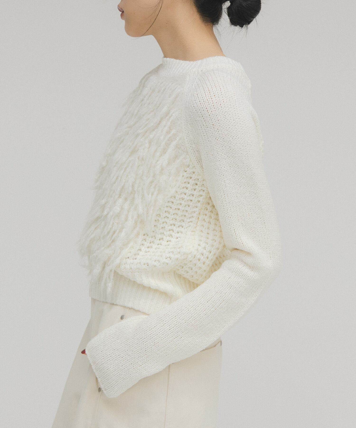  「コンパクトフリンジニット」|ニット・セーター|