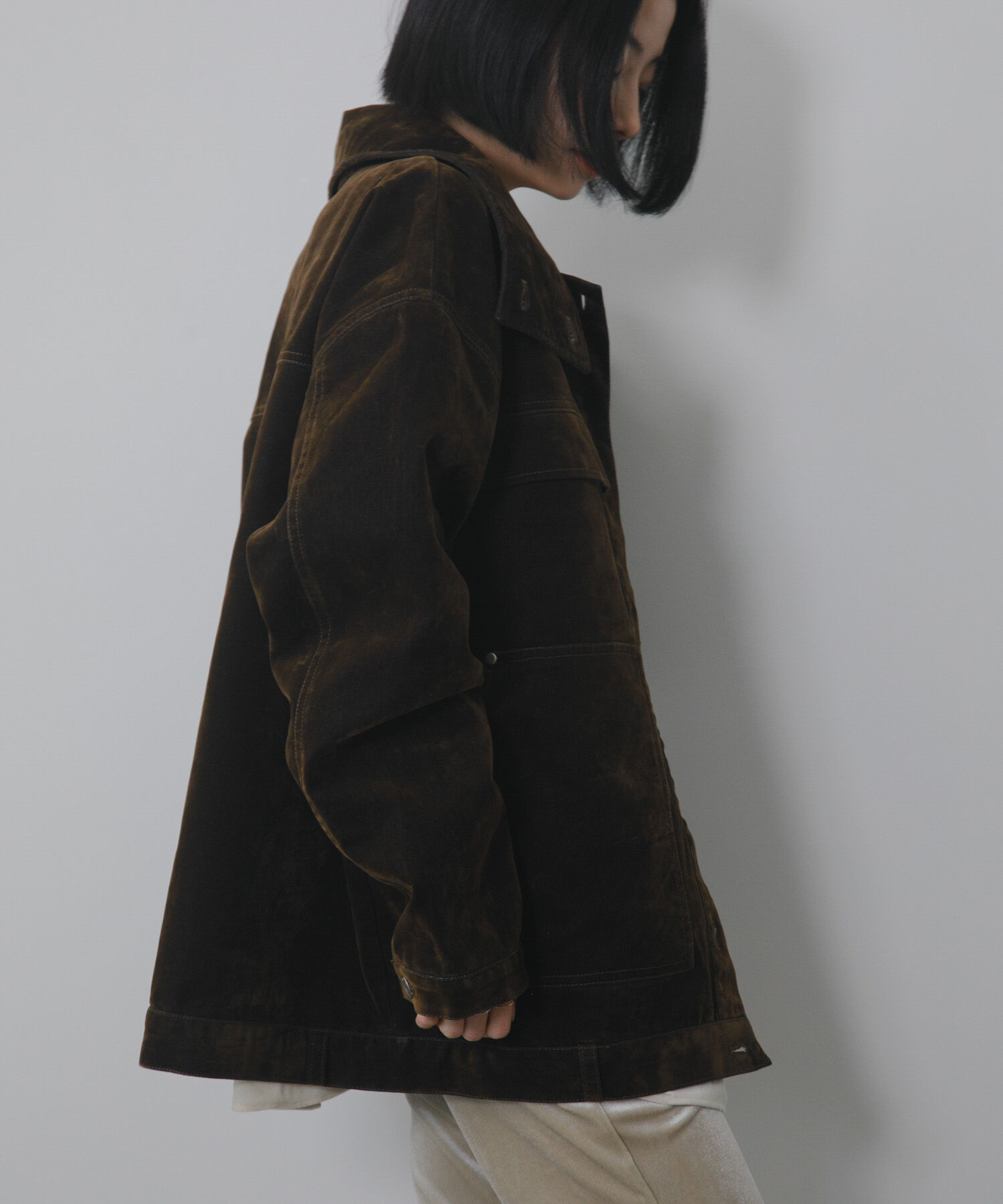  「ハイネックデニムブルゾン」|ブルゾン・スタジャン|