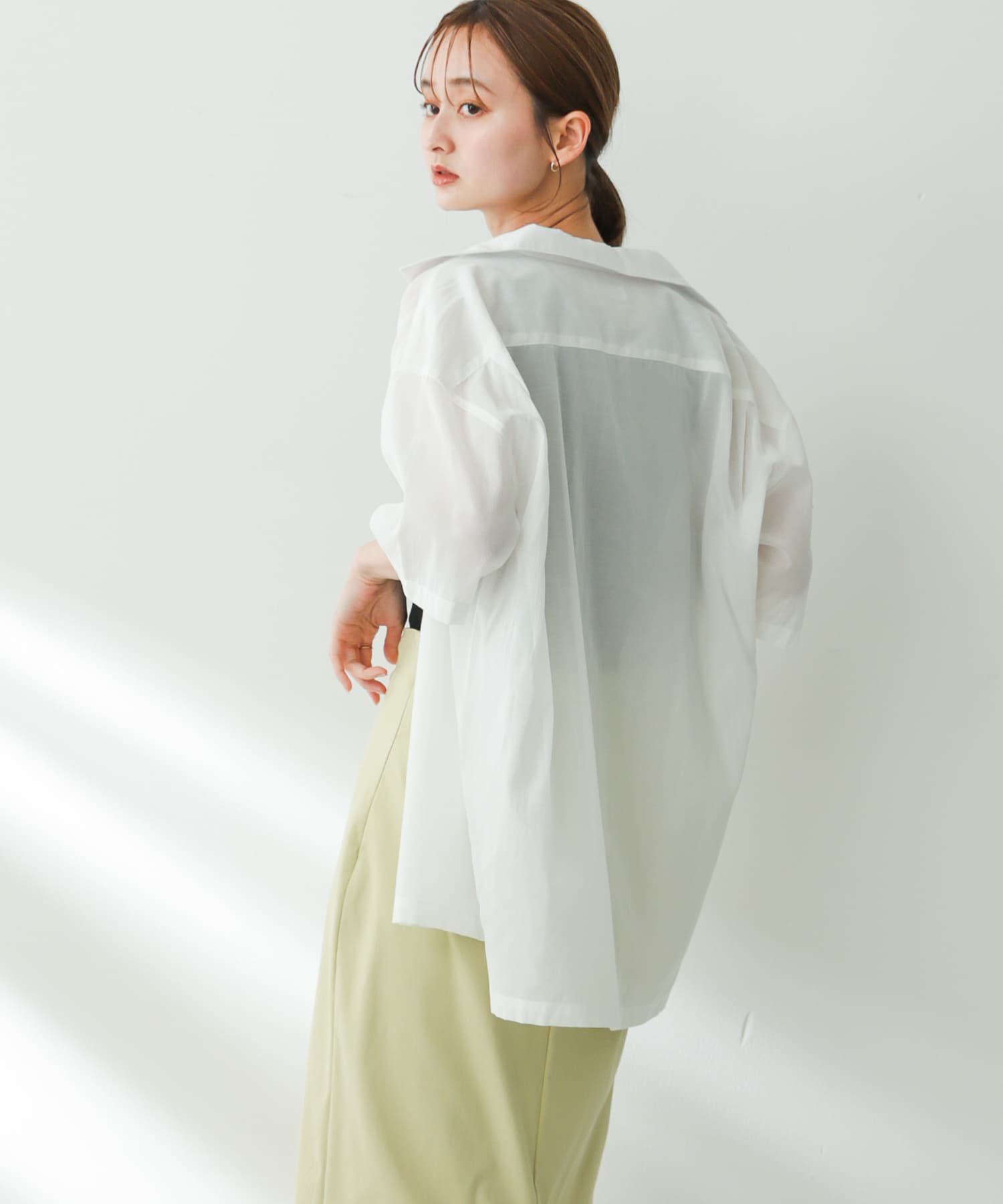 SENSE OF PLACE by URBAN RESEARCH「シアーシャンブレーオープンカラーシャツ」|シャツ・ブラウス|