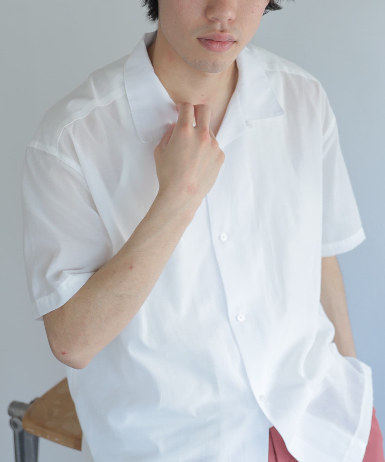 SENSE OF PLACE by URBAN RESEARCH「シアーシャンブレーオープンカラーシャツ」|シャツ・ブラウス|