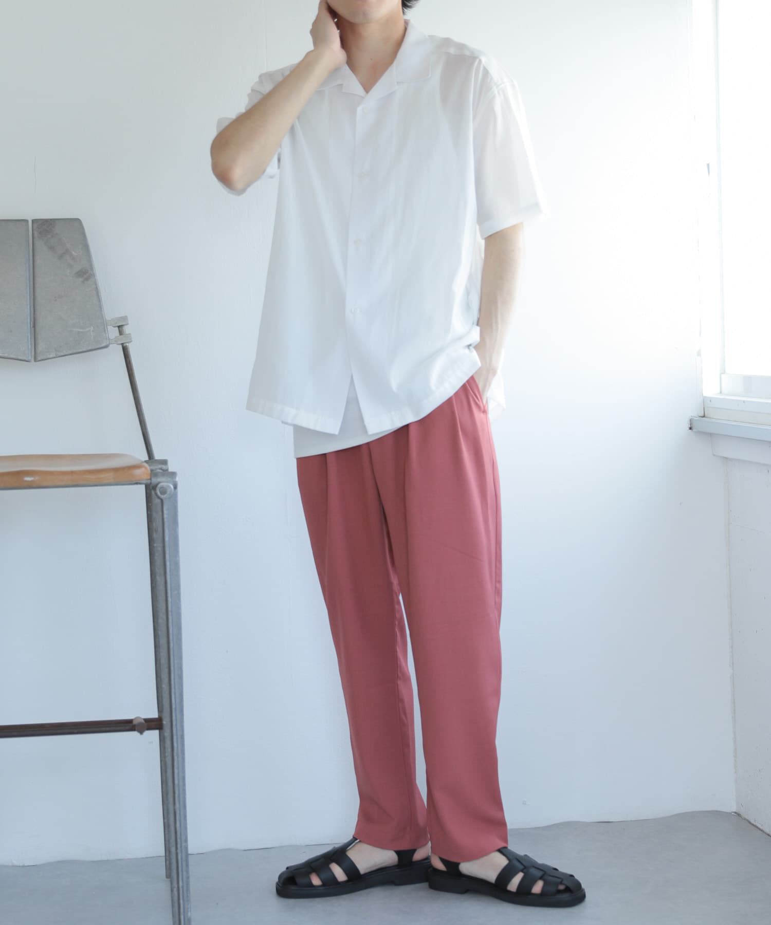 SENSE OF PLACE by URBAN RESEARCH「シアーシャンブレーオープンカラーシャツ」|シャツ・ブラウス|