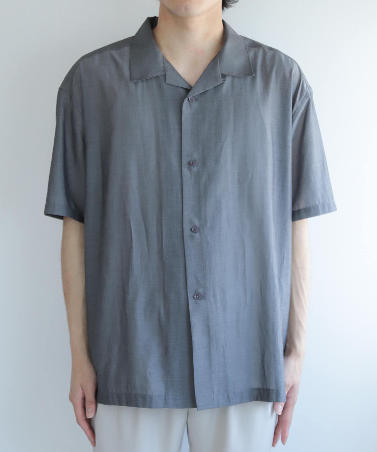 SENSE OF PLACE by URBAN RESEARCH「シアーシャンブレーオープンカラーシャツ」|シャツ・ブラウス|