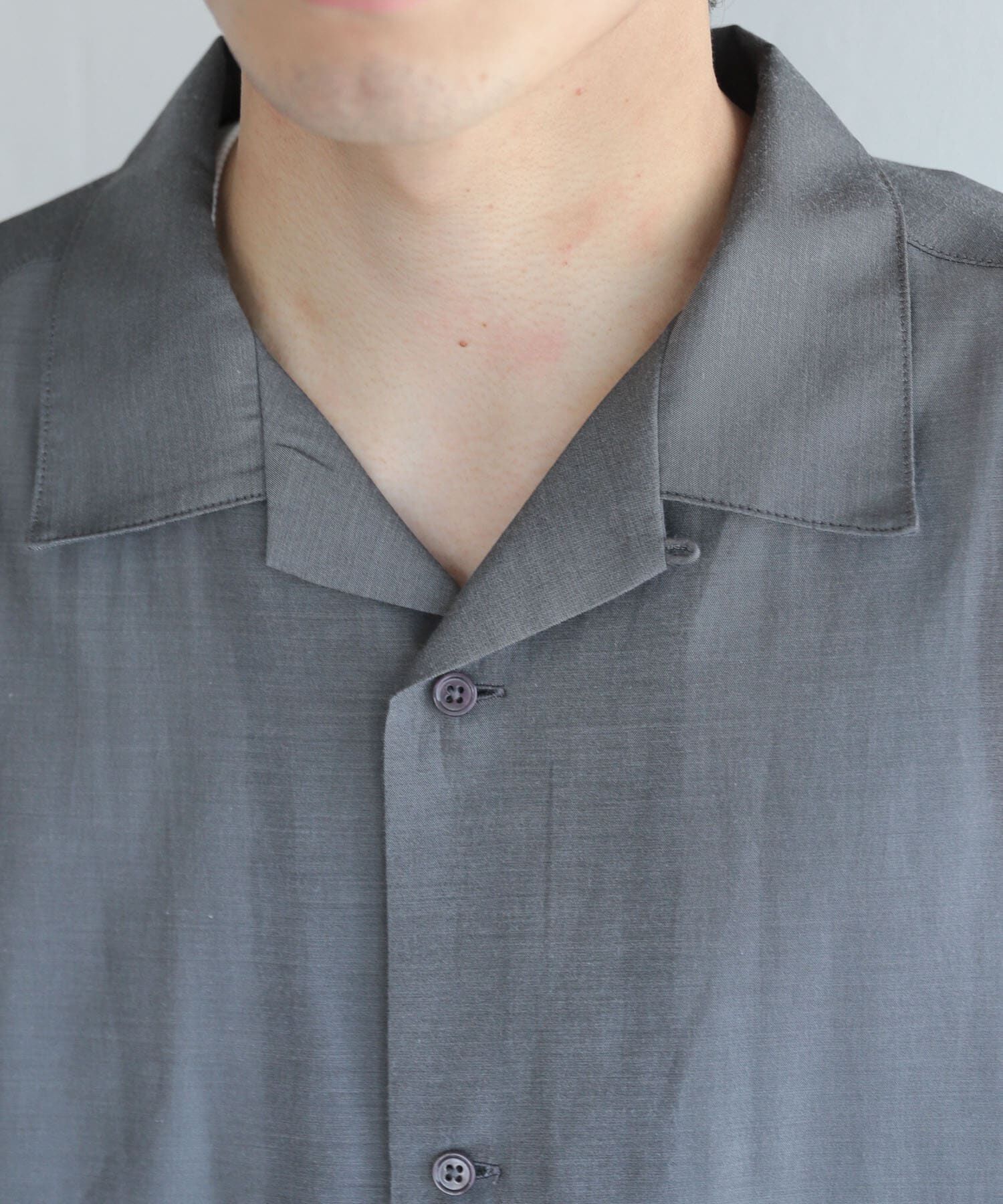 SENSE OF PLACE by URBAN RESEARCH「シアーシャンブレーオープンカラーシャツ」|シャツ・ブラウス|