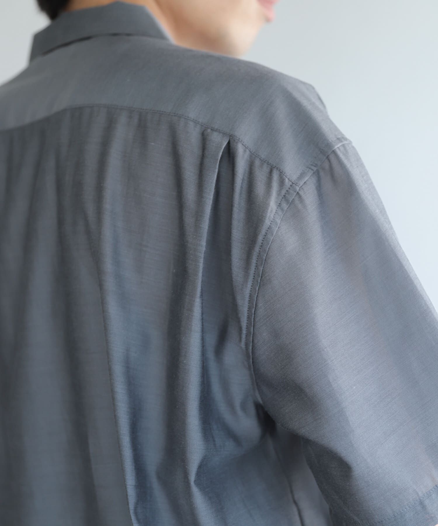 SENSE OF PLACE by URBAN RESEARCH「シアーシャンブレーオープンカラーシャツ」|シャツ・ブラウス|