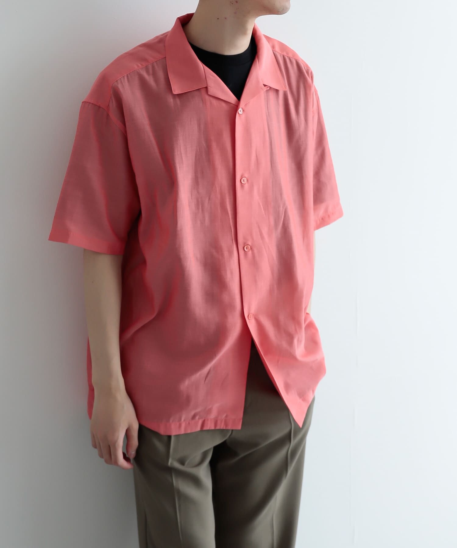 SENSE OF PLACE by URBAN RESEARCH「シアーシャンブレーオープンカラーシャツ」|シャツ・ブラウス|