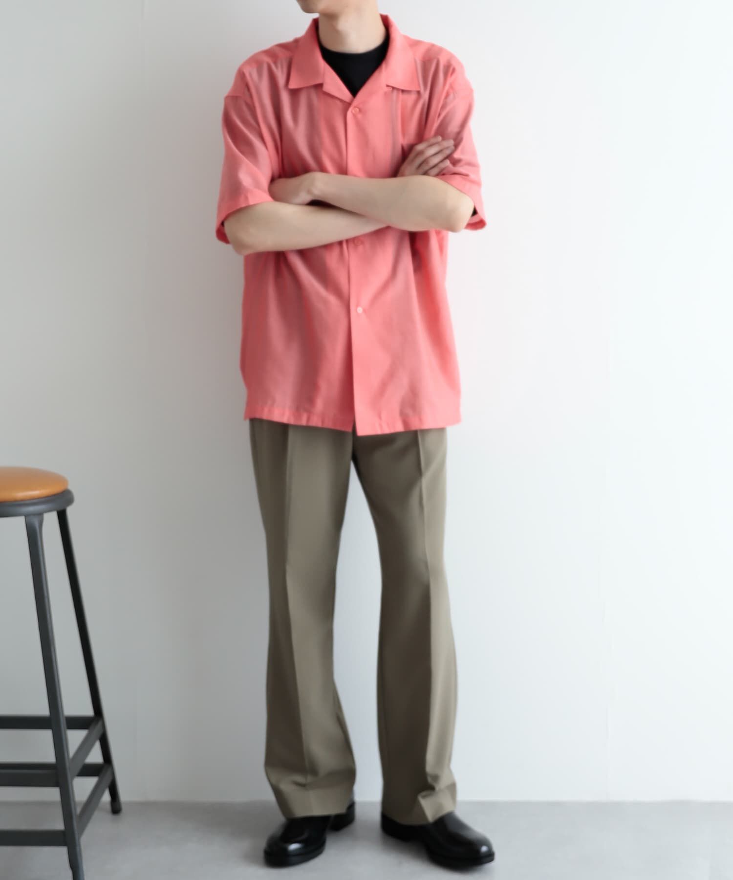 SENSE OF PLACE by URBAN RESEARCH「シアーシャンブレーオープンカラーシャツ」|シャツ・ブラウス|