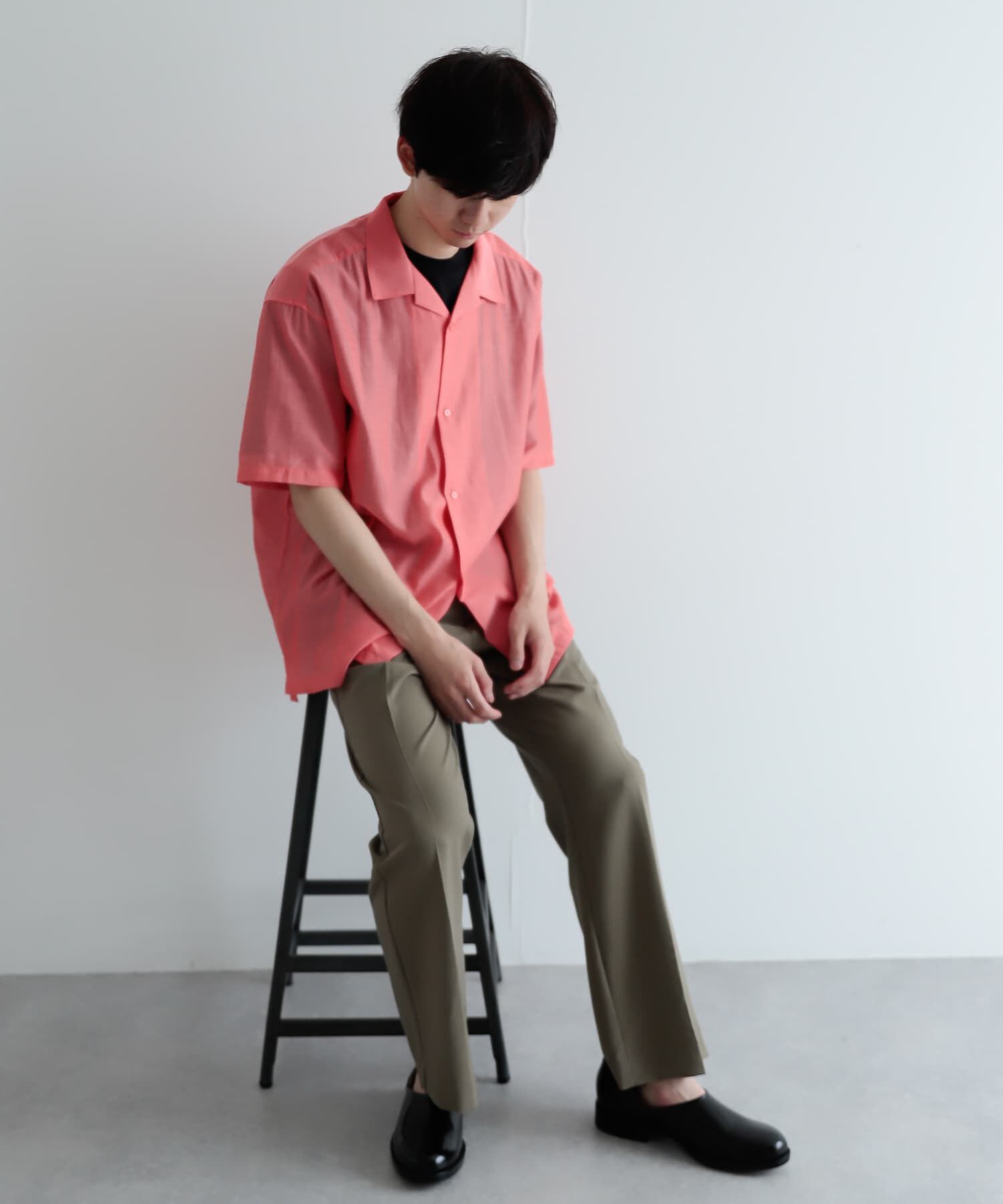 SENSE OF PLACE by URBAN RESEARCH「シアーシャンブレーオープンカラーシャツ」|シャツ・ブラウス|