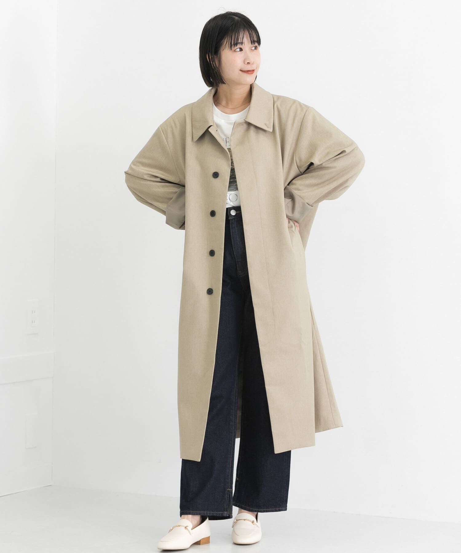 SENSE OF PLACE by URBAN RESEARCH「『ユニセックス』ステンカラーコート」|ステンカラーコート|