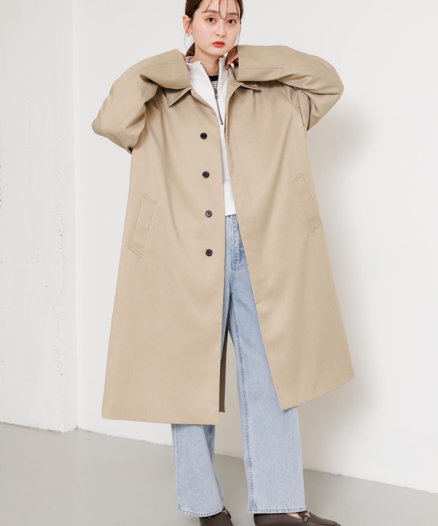 SENSE OF PLACE by URBAN RESEARCH「『ユニセックス』ステンカラーコート」|ステンカラーコート|