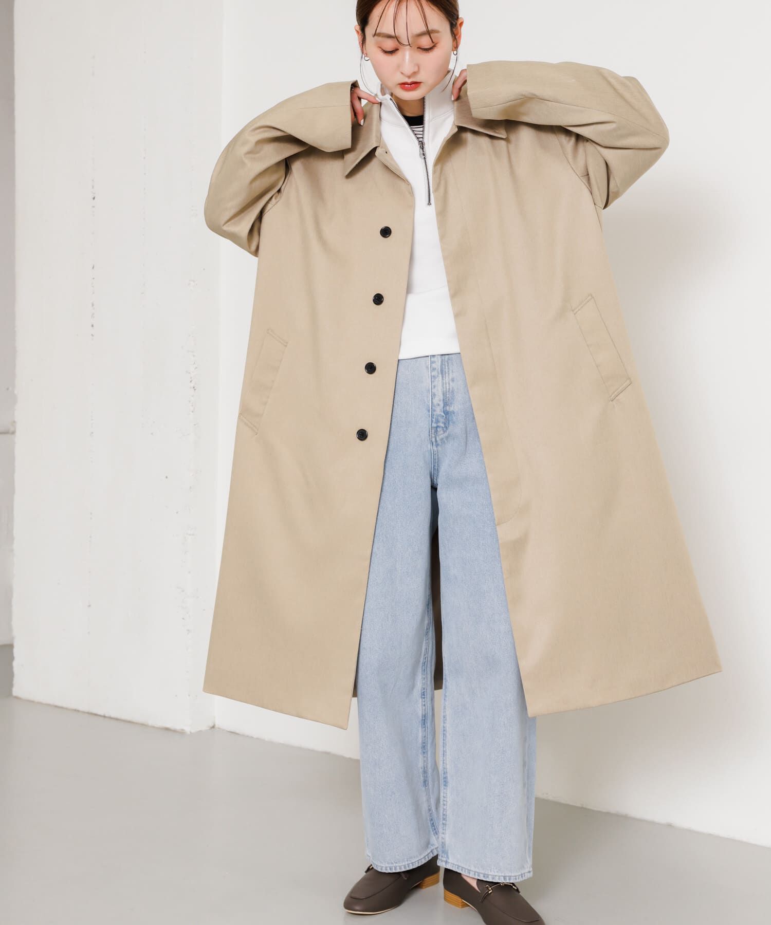 SENSE OF PLACE by URBAN RESEARCH「『ユニセックス』ステンカラーコート」|ステンカラーコート|