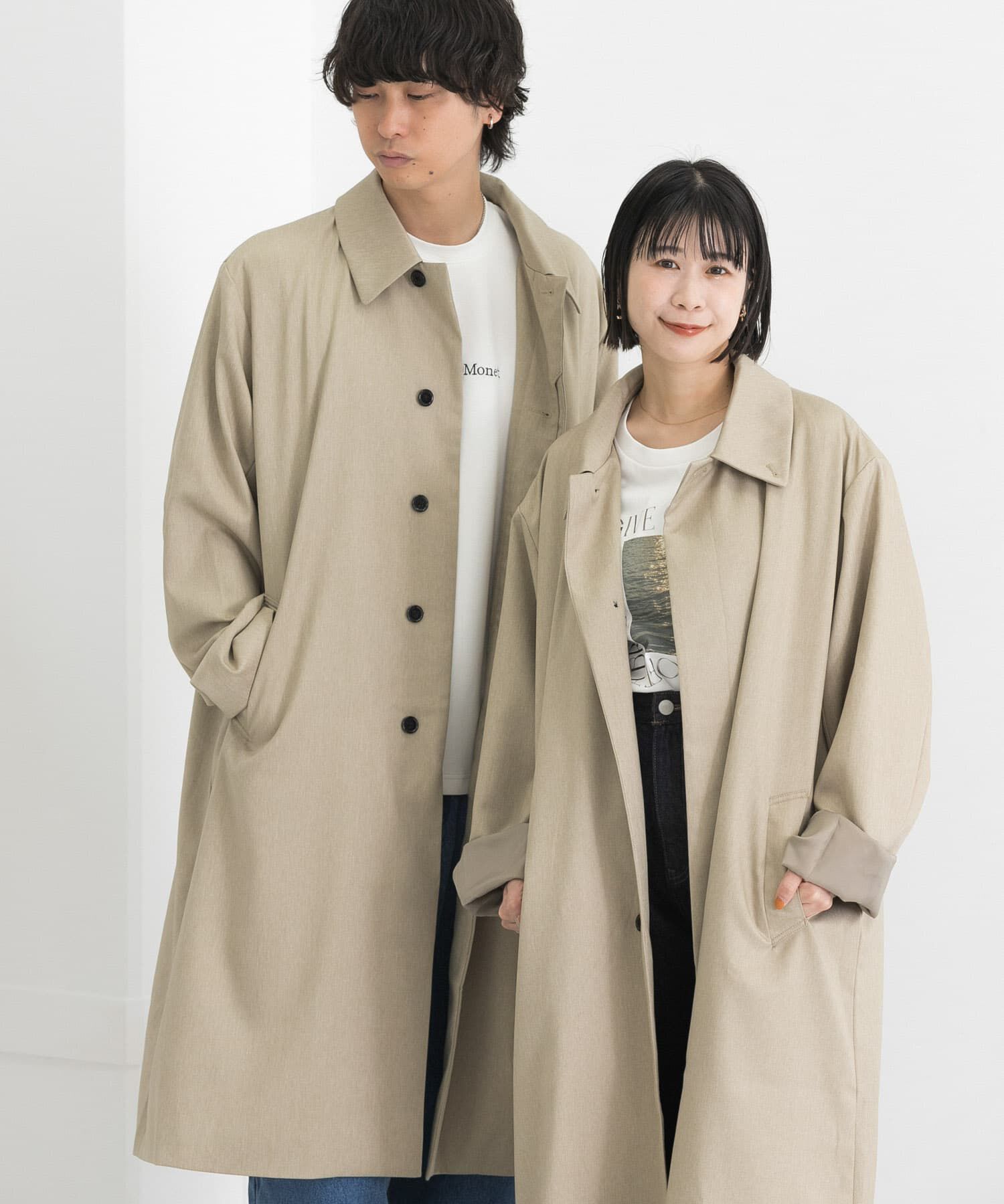 SENSE OF PLACE by URBAN RESEARCH「『ユニセックス』ステンカラーコート」|ステンカラーコート|