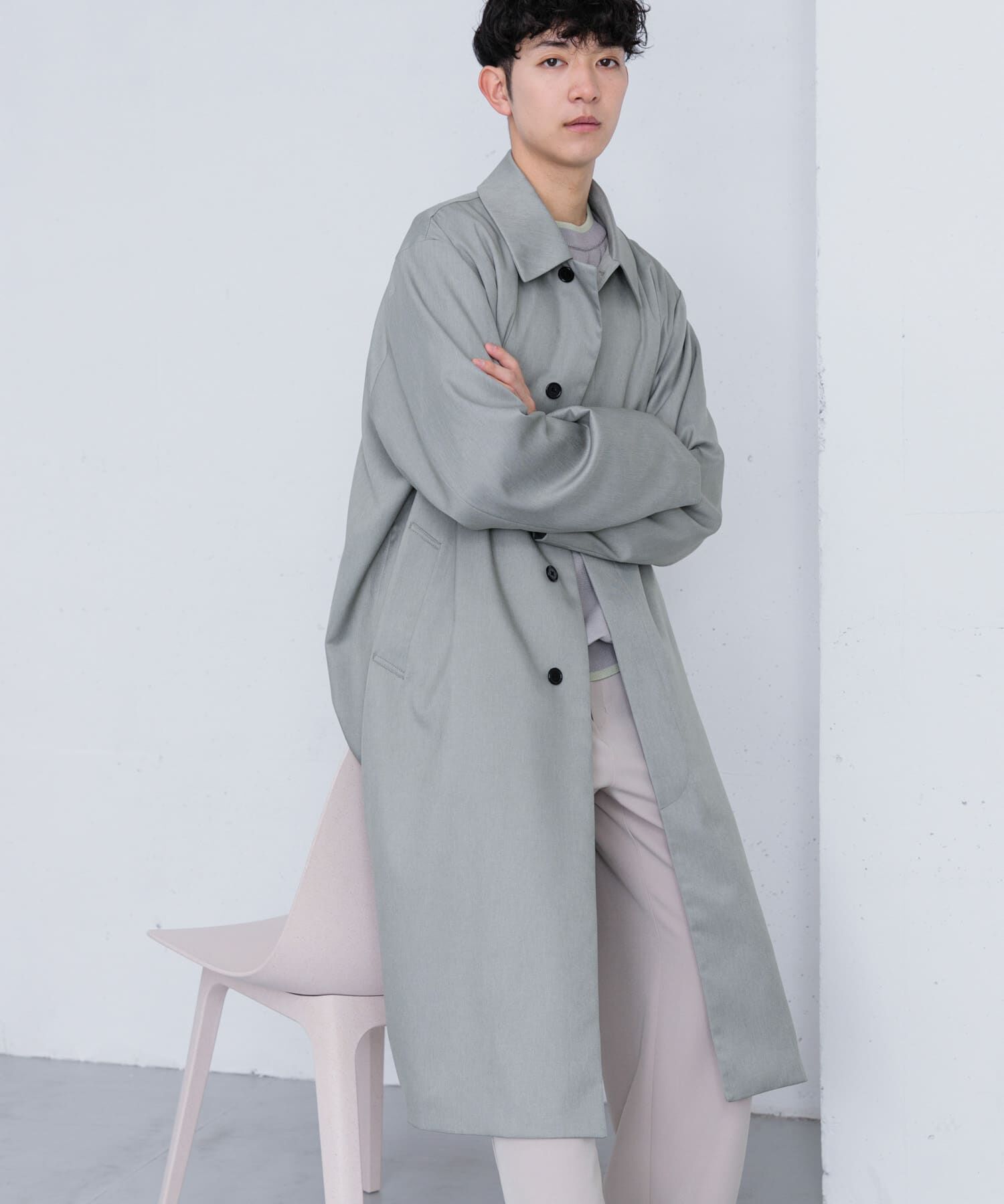 SENSE OF PLACE by URBAN RESEARCH「『ユニセックス』ステンカラーコート」|ステンカラーコート|ミント