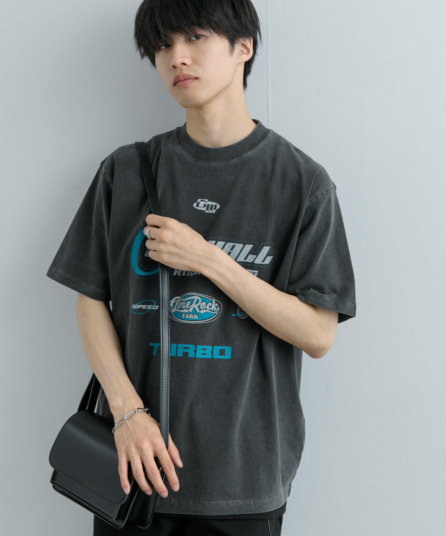 SENSE OF PLACE by URBAN RESEARCH「フェードロゴグラフィックTシャツ(5分袖)」|Tシャツ・カットソー|