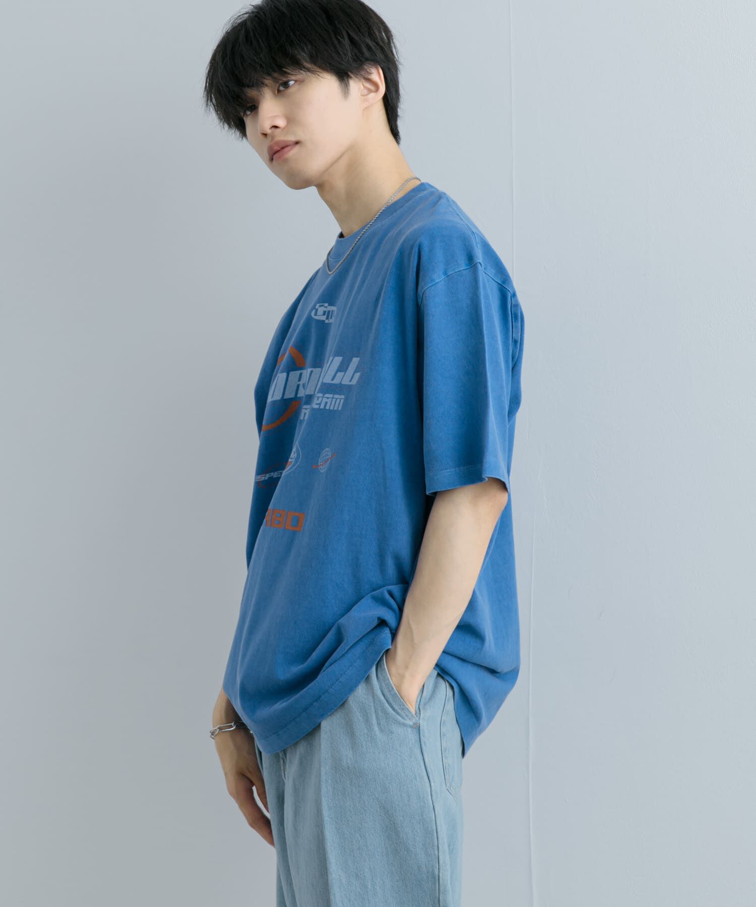 SENSE OF PLACE by URBAN RESEARCH「フェードロゴグラフィックTシャツ(5分袖)」|Tシャツ・カットソー|