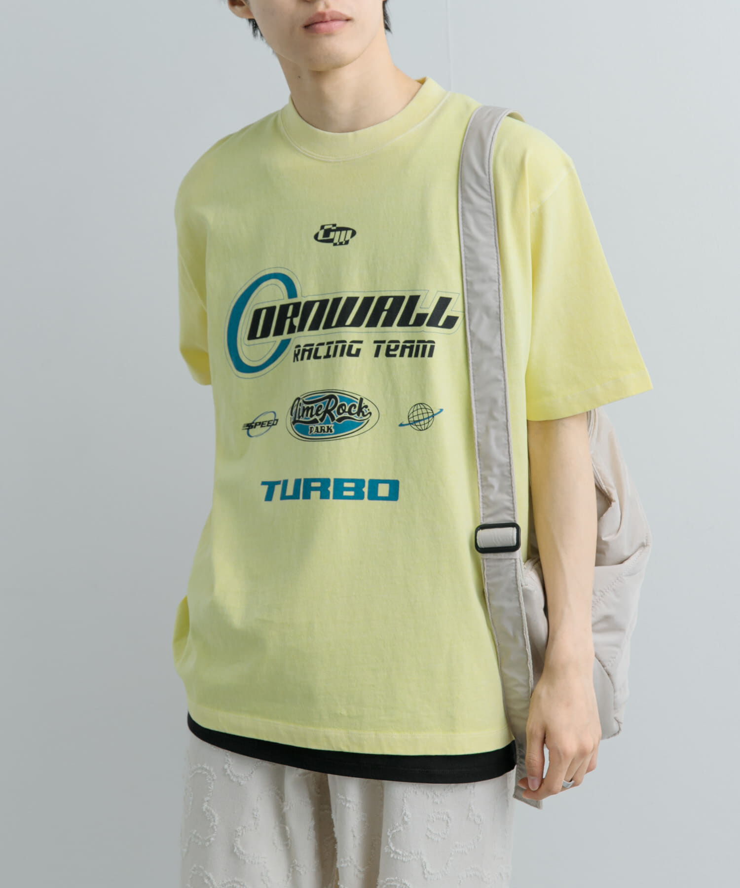 SENSE OF PLACE by URBAN RESEARCH「フェードロゴグラフィックTシャツ(5分袖)」|Tシャツ・カットソー|