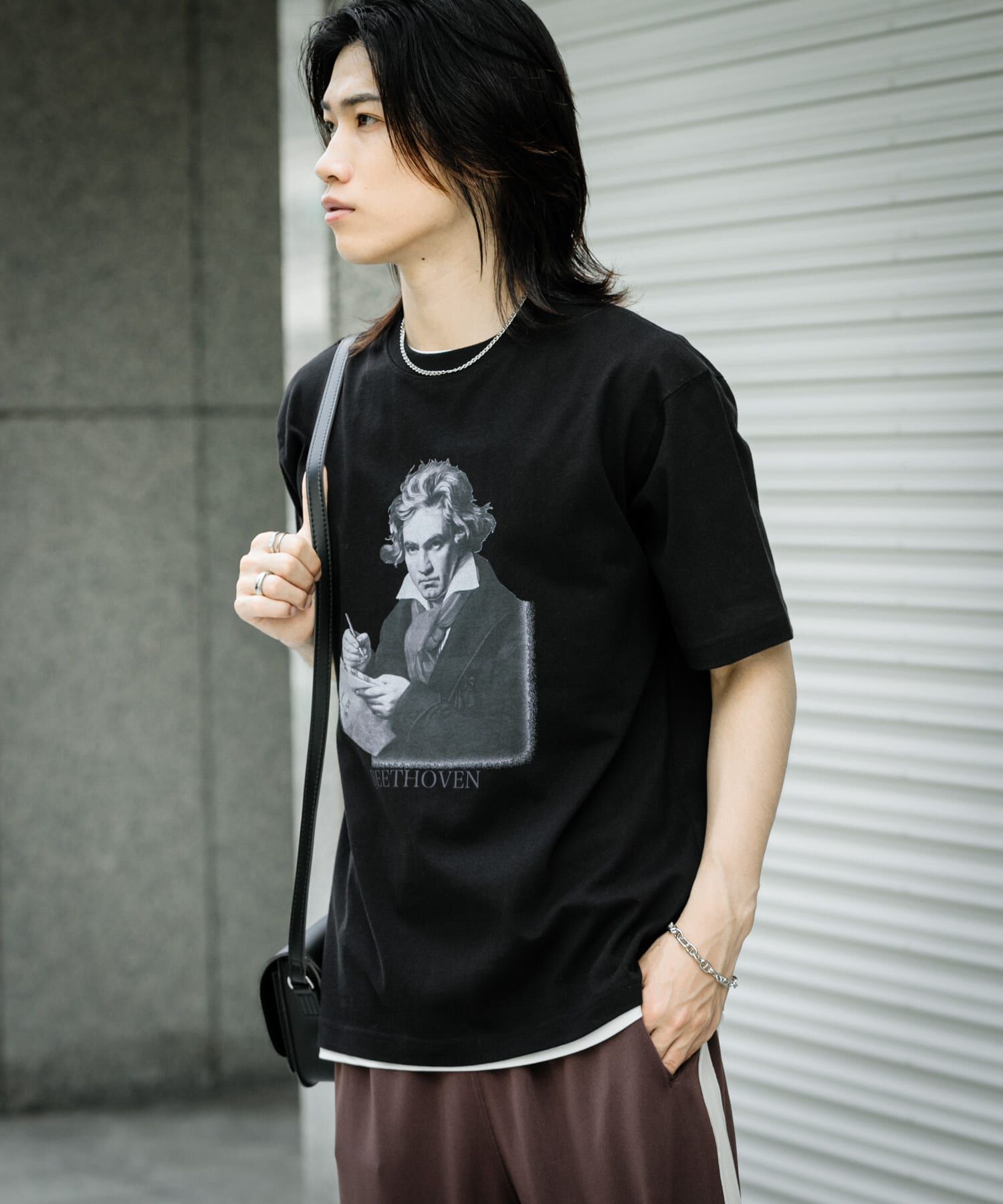 SENSE OF PLACE by URBAN RESEARCH「ヴィンテージライクTシャツ(ベートーヴェン)」|Tシャツ・カットソー|