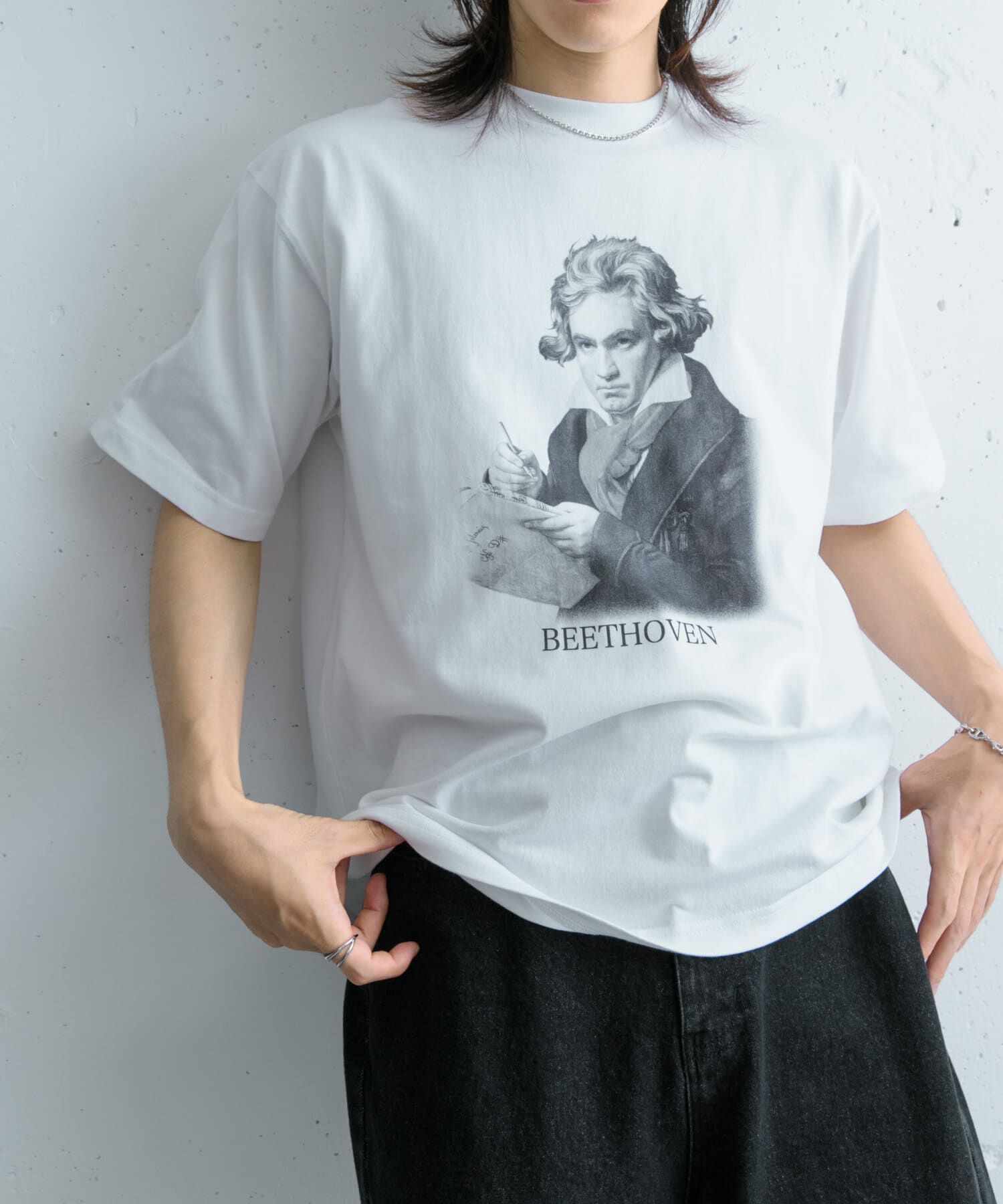 SENSE OF PLACE by URBAN RESEARCH「ヴィンテージライクTシャツ(ベートーヴェン)」|Tシャツ・カットソー|