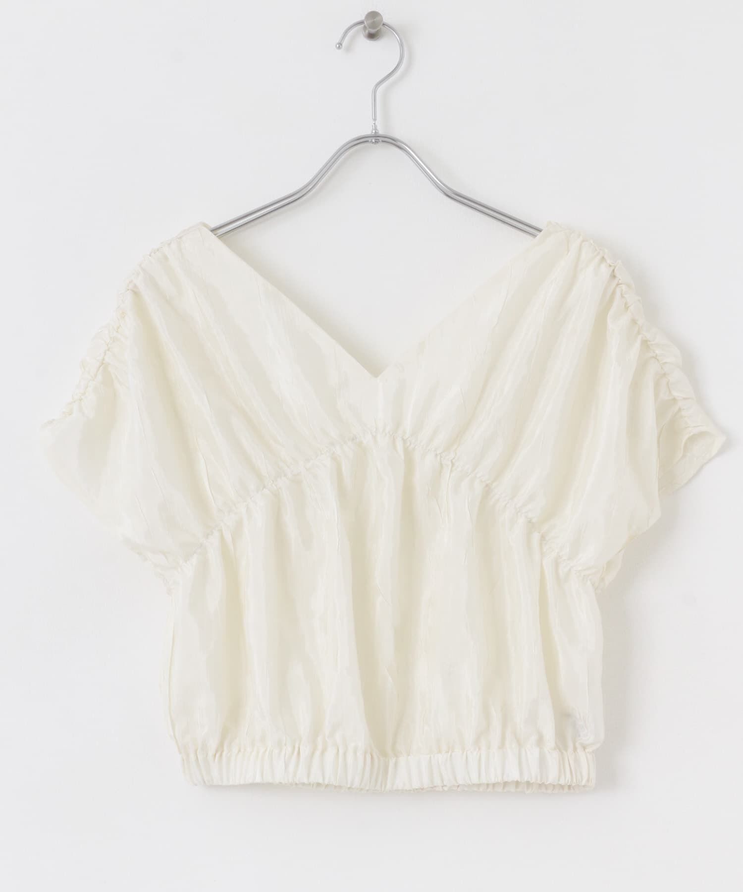 SENSE OF PLACE by URBAN RESEARCH「クロップドギャザーブラウス」|シャツ・ブラウス|