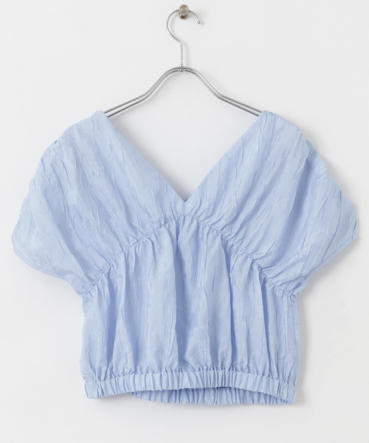 SENSE OF PLACE by URBAN RESEARCH「クロップドギャザーブラウス」|シャツ・ブラウス|