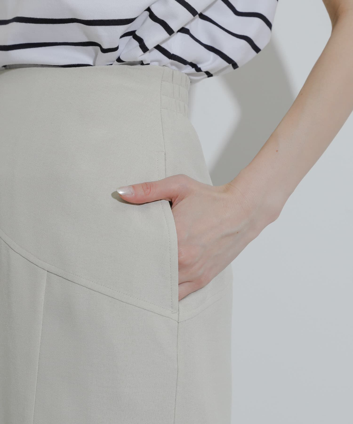 SENSE OF PLACE by URBAN RESEARCH「『UR TECH DRYLUXE』リネンライクアシンメトリースカート」|スカート|