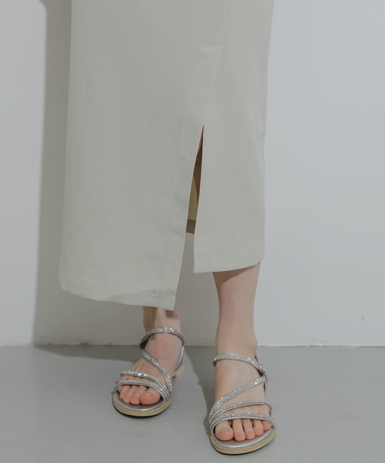 SENSE OF PLACE by URBAN RESEARCH「『UR TECH DRYLUXE』リネンライクアシンメトリースカート」|スカート|