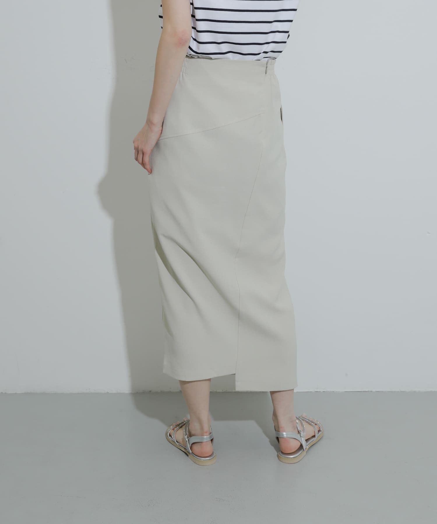 SENSE OF PLACE by URBAN RESEARCH「『UR TECH DRYLUXE』リネンライクアシンメトリースカート」|スカート|