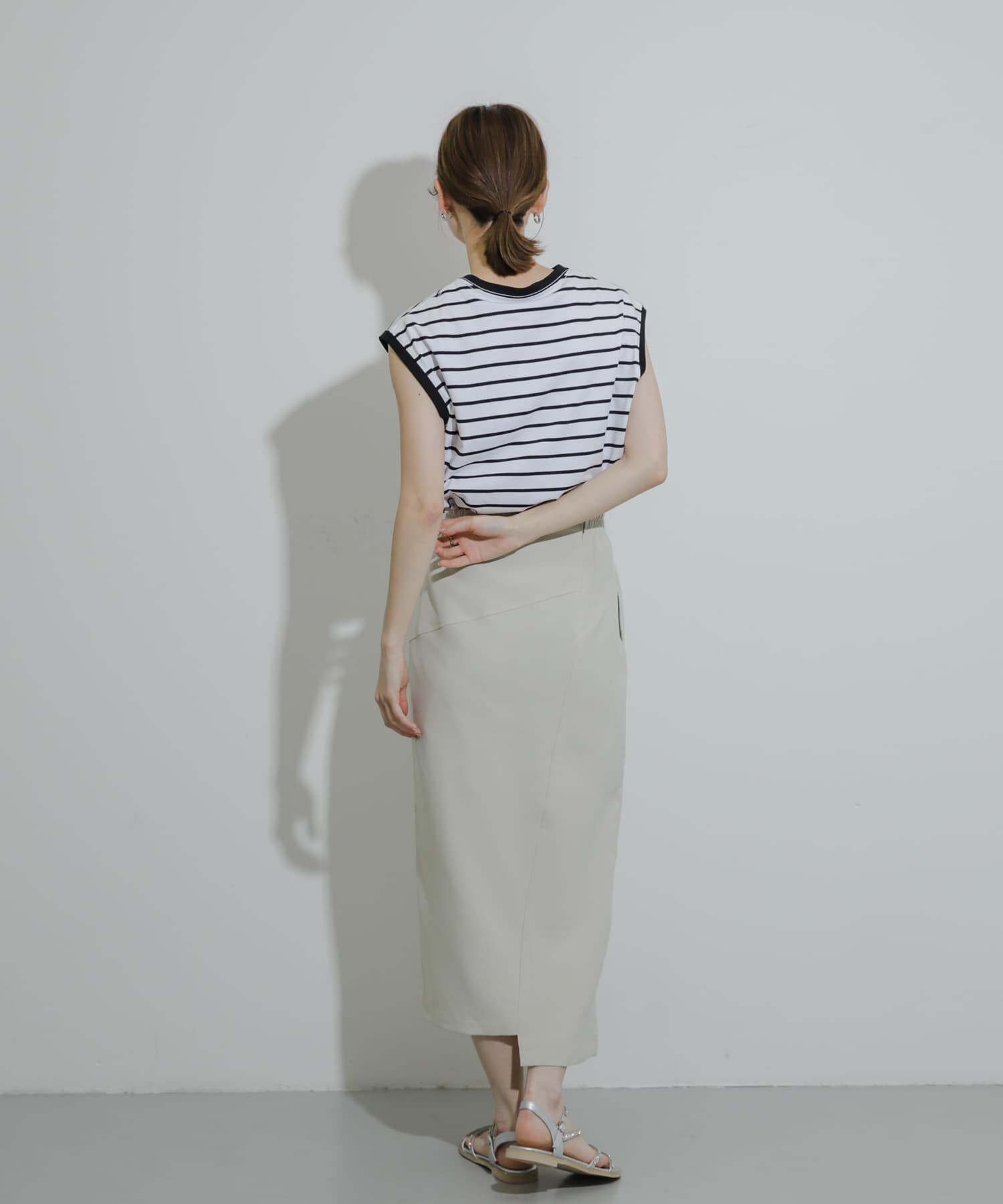 SENSE OF PLACE by URBAN RESEARCH「『UR TECH DRYLUXE』リネンライクアシンメトリースカート」|スカート|