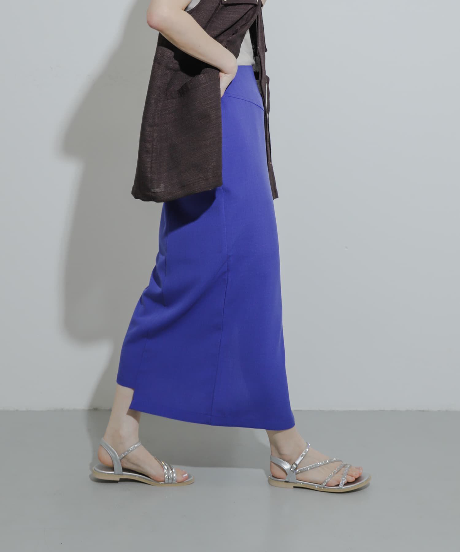 SENSE OF PLACE by URBAN RESEARCH「『UR TECH DRYLUXE』リネンライクアシンメトリースカート」|スカート|