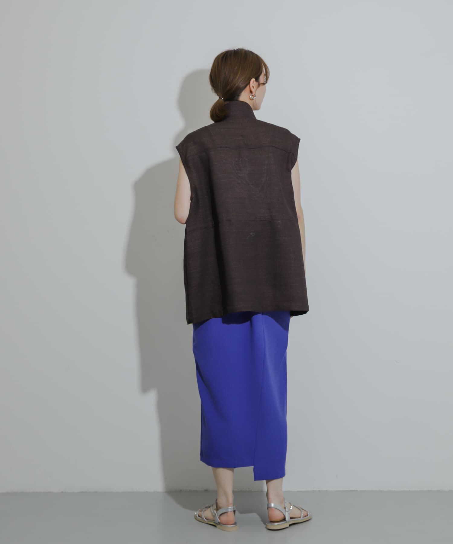 SENSE OF PLACE by URBAN RESEARCH「『UR TECH DRYLUXE』リネンライクアシンメトリースカート」|スカート|