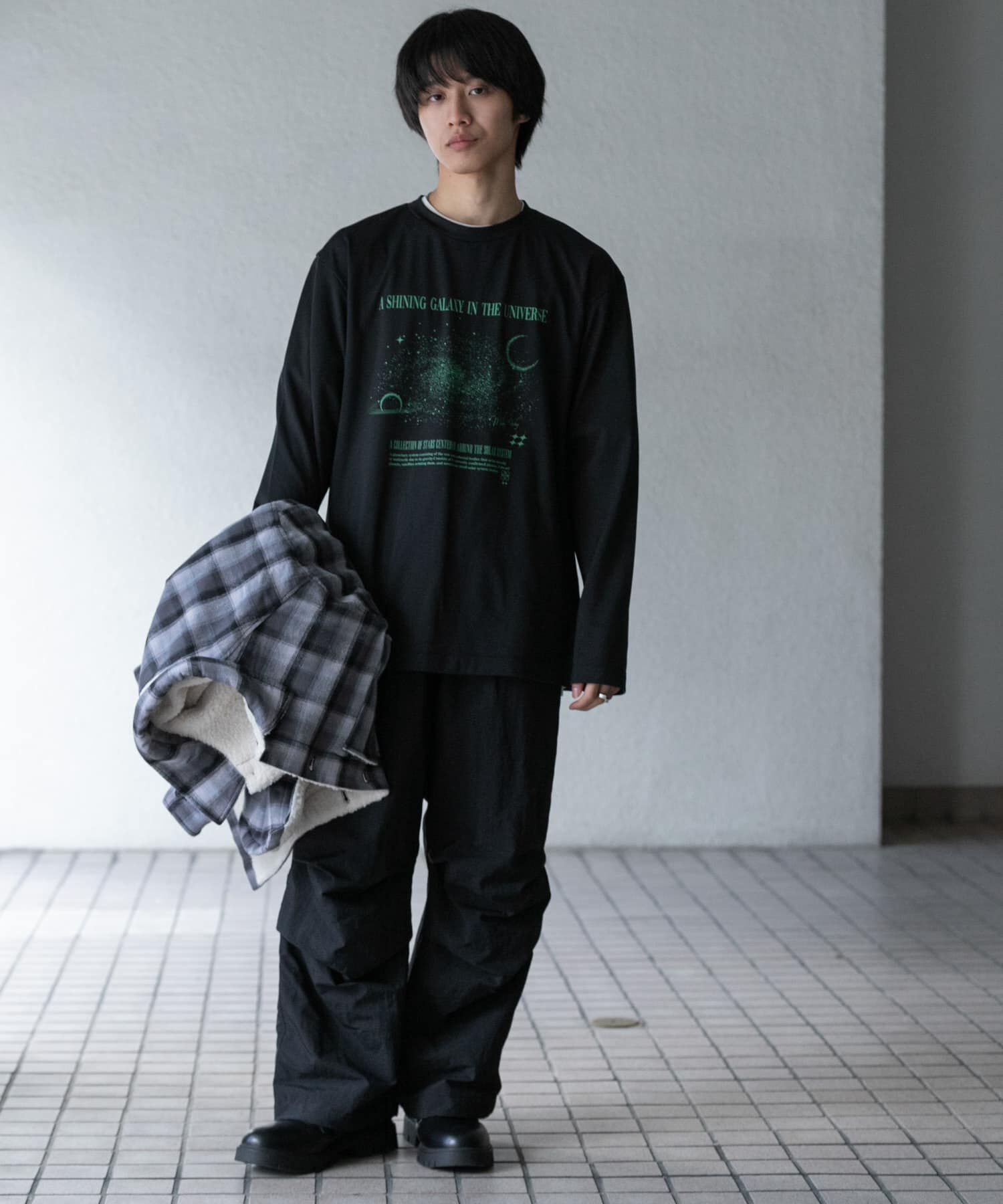 SENSE OF PLACE by URBAN RESEARCH「Galaxy Graphic Long-Sleeve T-shirts」|Tシャツ・カットソー|