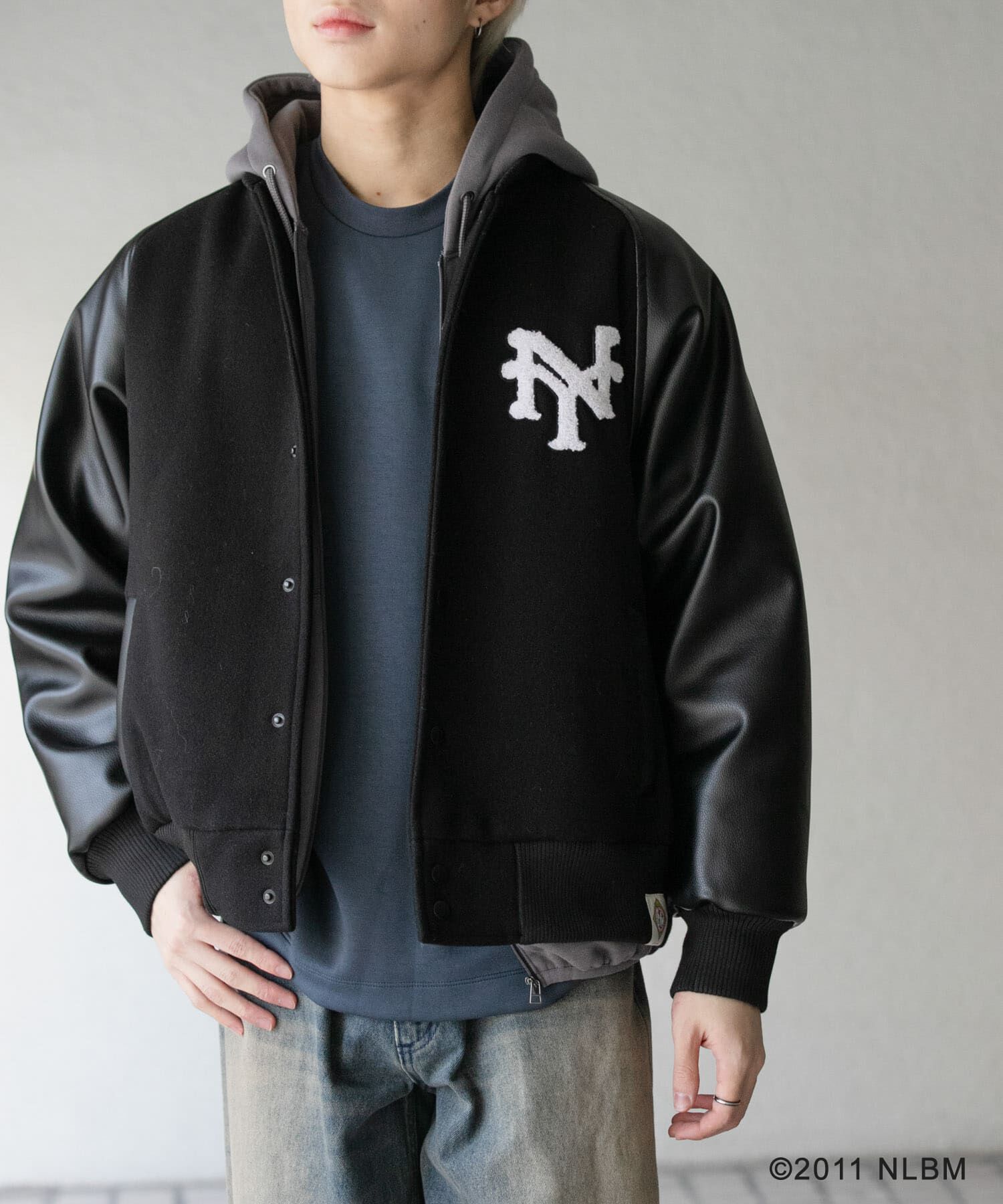 SENSE OF PLACE by URBAN RESEARCH「Negro Leagues　スタジャン」|ブルゾン・スタジャン|