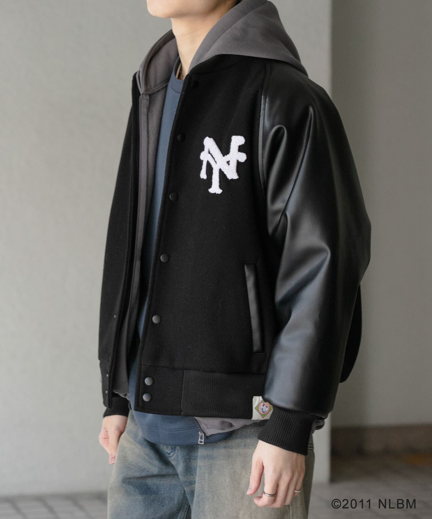 SENSE OF PLACE by URBAN RESEARCH「Negro Leagues　スタジャン」|ブルゾン・スタジャン|