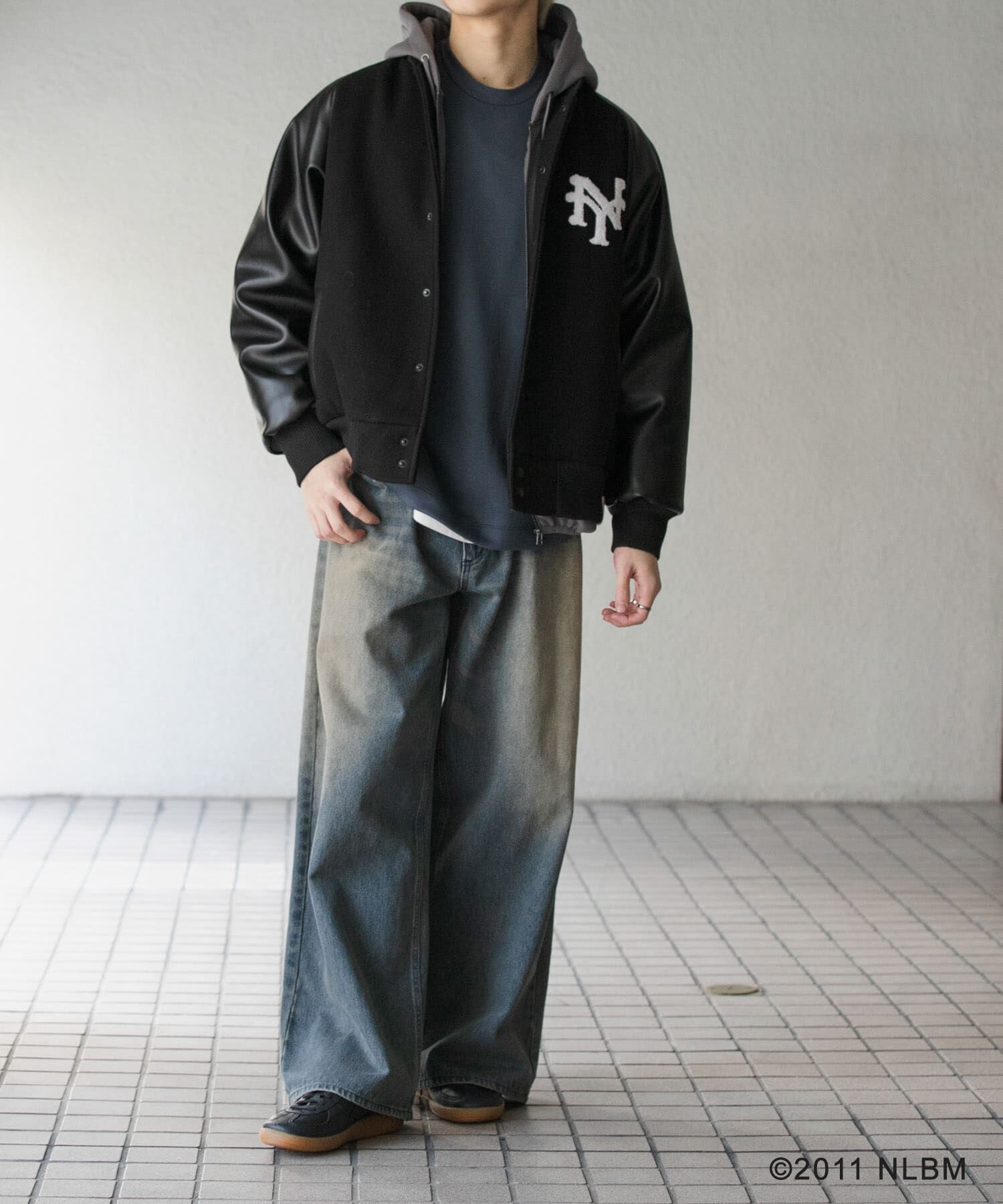 SENSE OF PLACE by URBAN RESEARCH「Negro Leagues　スタジャン」|ブルゾン・スタジャン|